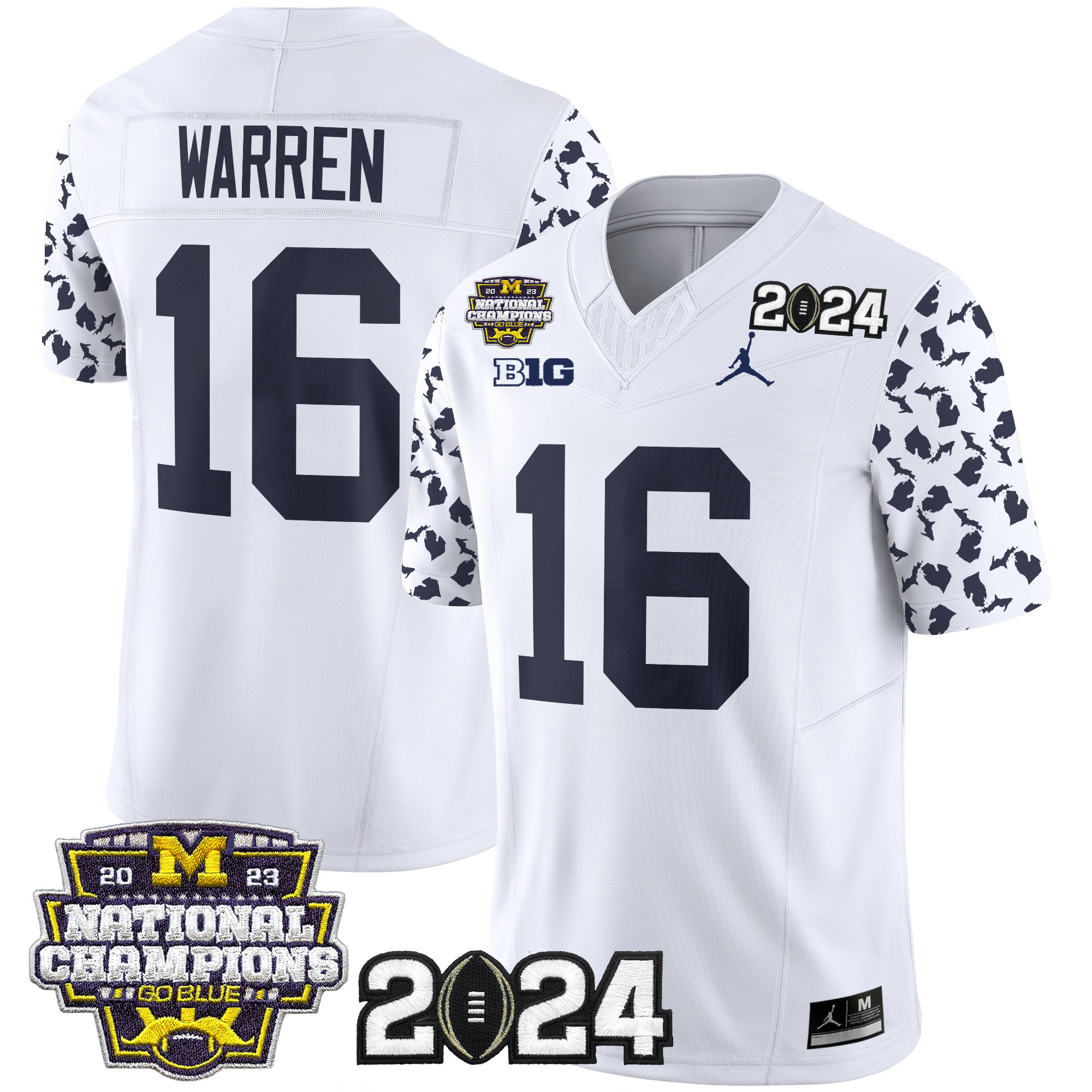 Men's Michigan Wolverines 2024 "Michigan State Style" Vapor Limited Jersey - All Stitched