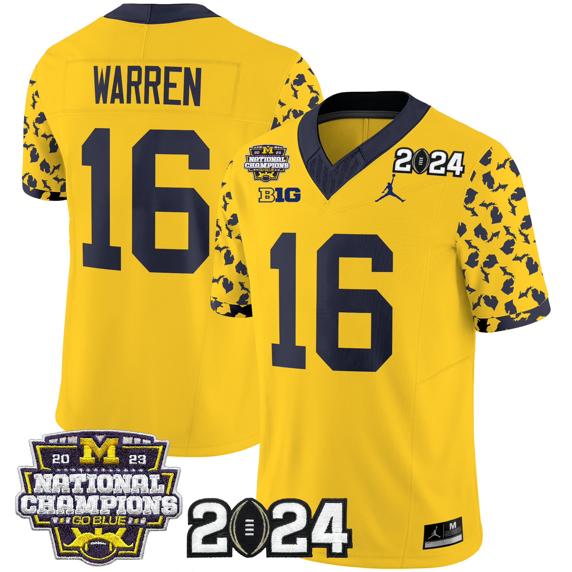 Men's Michigan Wolverines 2024 "Michigan State Style" Vapor Limited Jersey - All Stitched