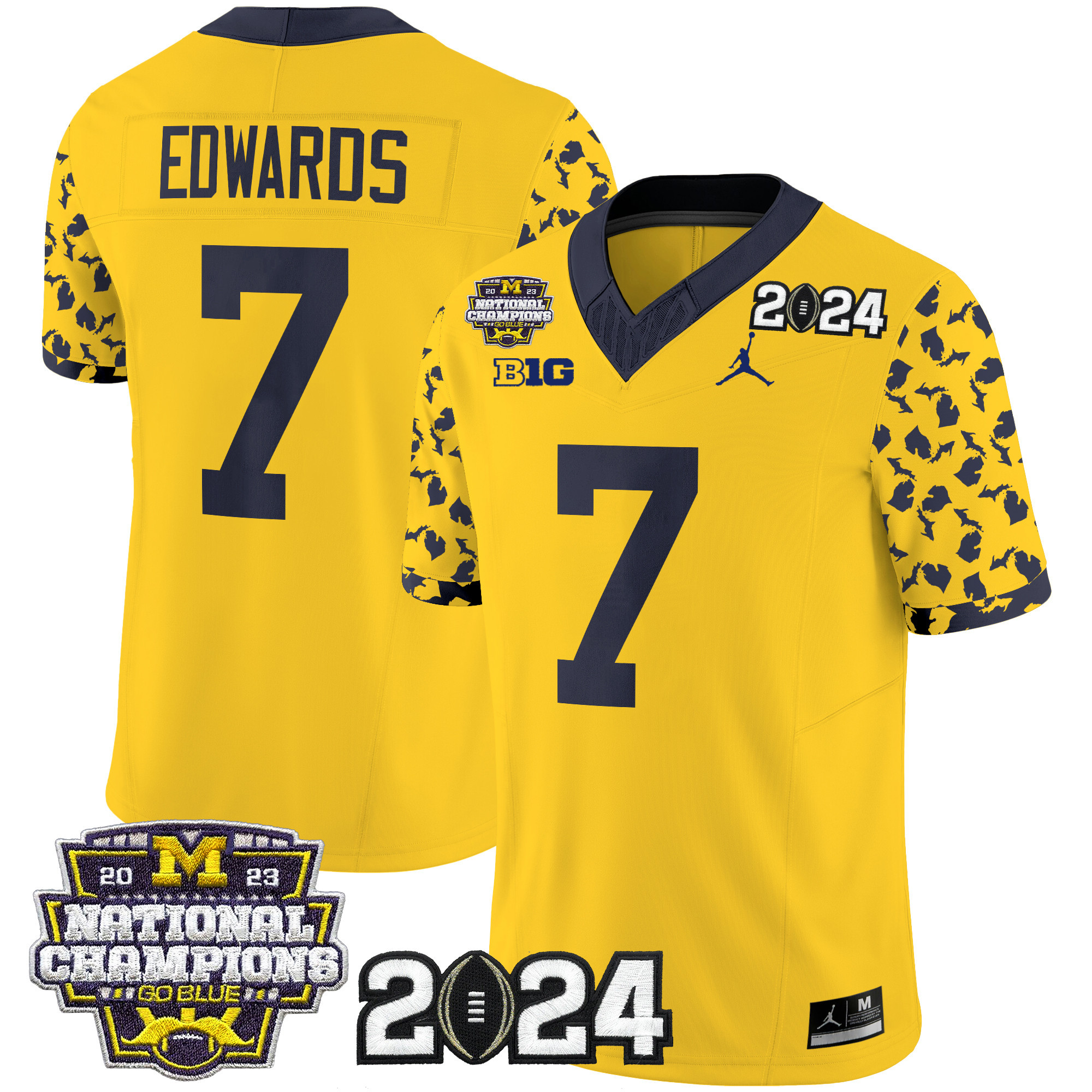 Men's Michigan Wolverines 2024 "Michigan State Style" Vapor Limited Jersey - All Stitched