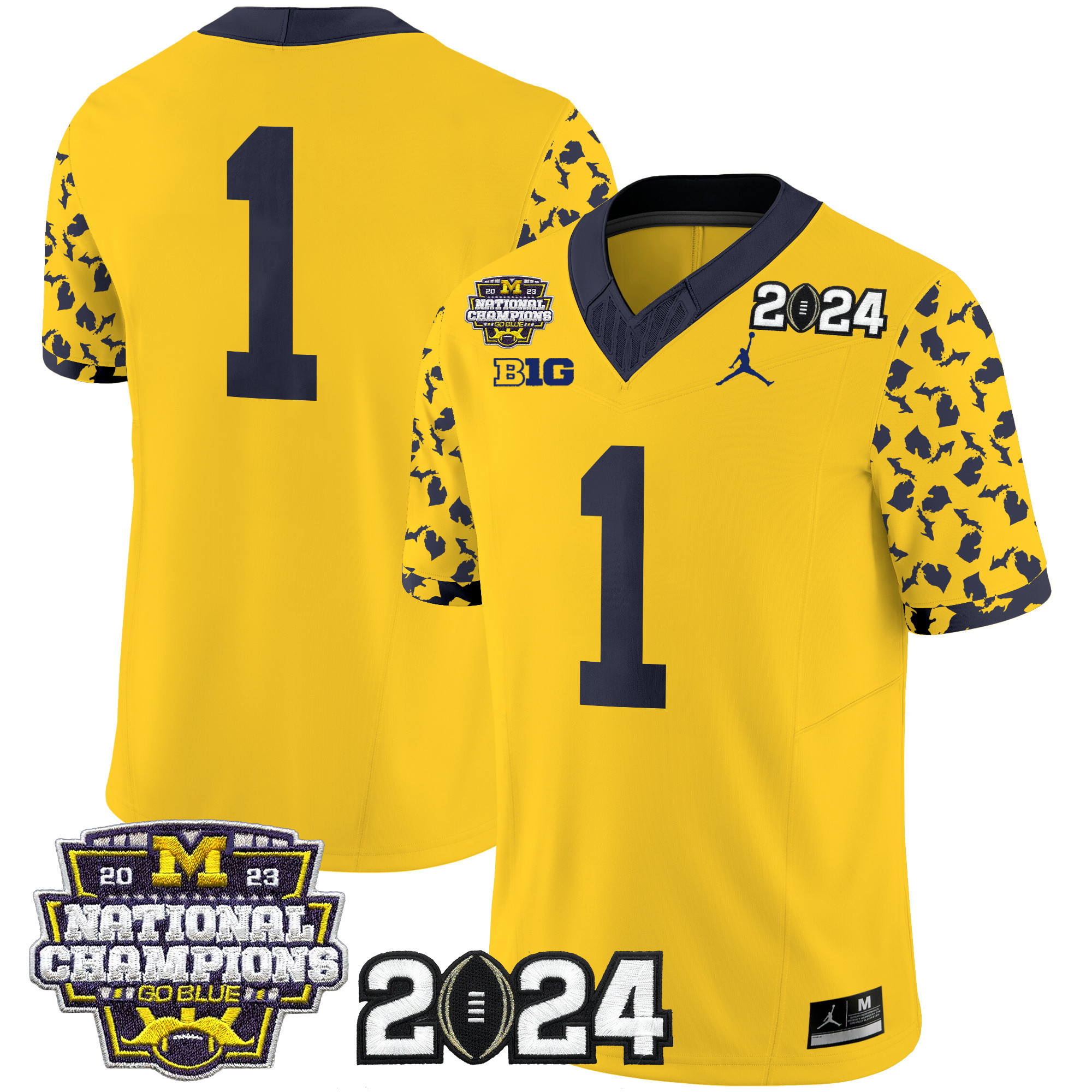 Men's Michigan Wolverines 2024 "Michigan State Style" Vapor Limited Jersey - All Stitched
