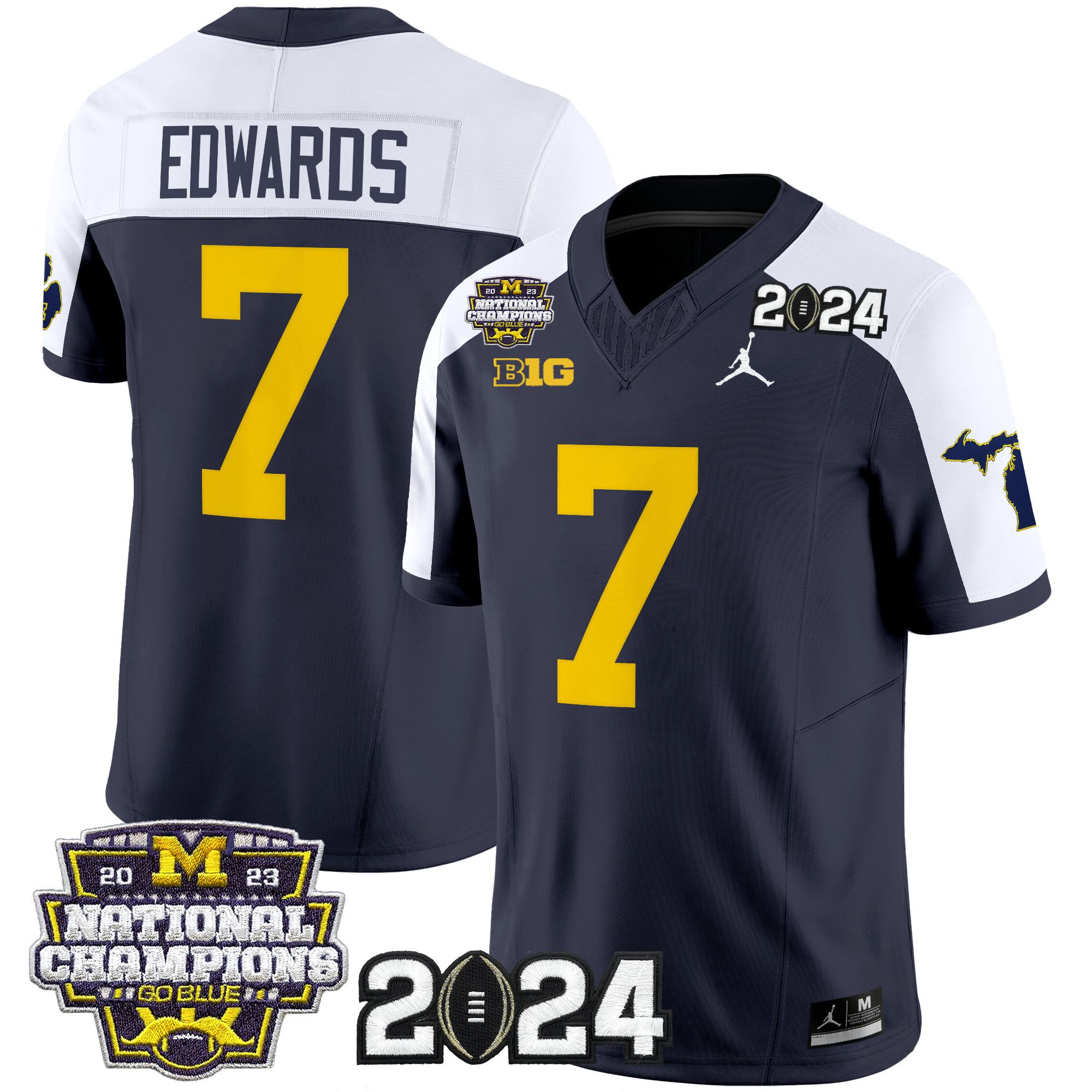 Men's Michigan Wolverines 2024 "Michigan State Style" Vapor Limited Jersey - All Stitched