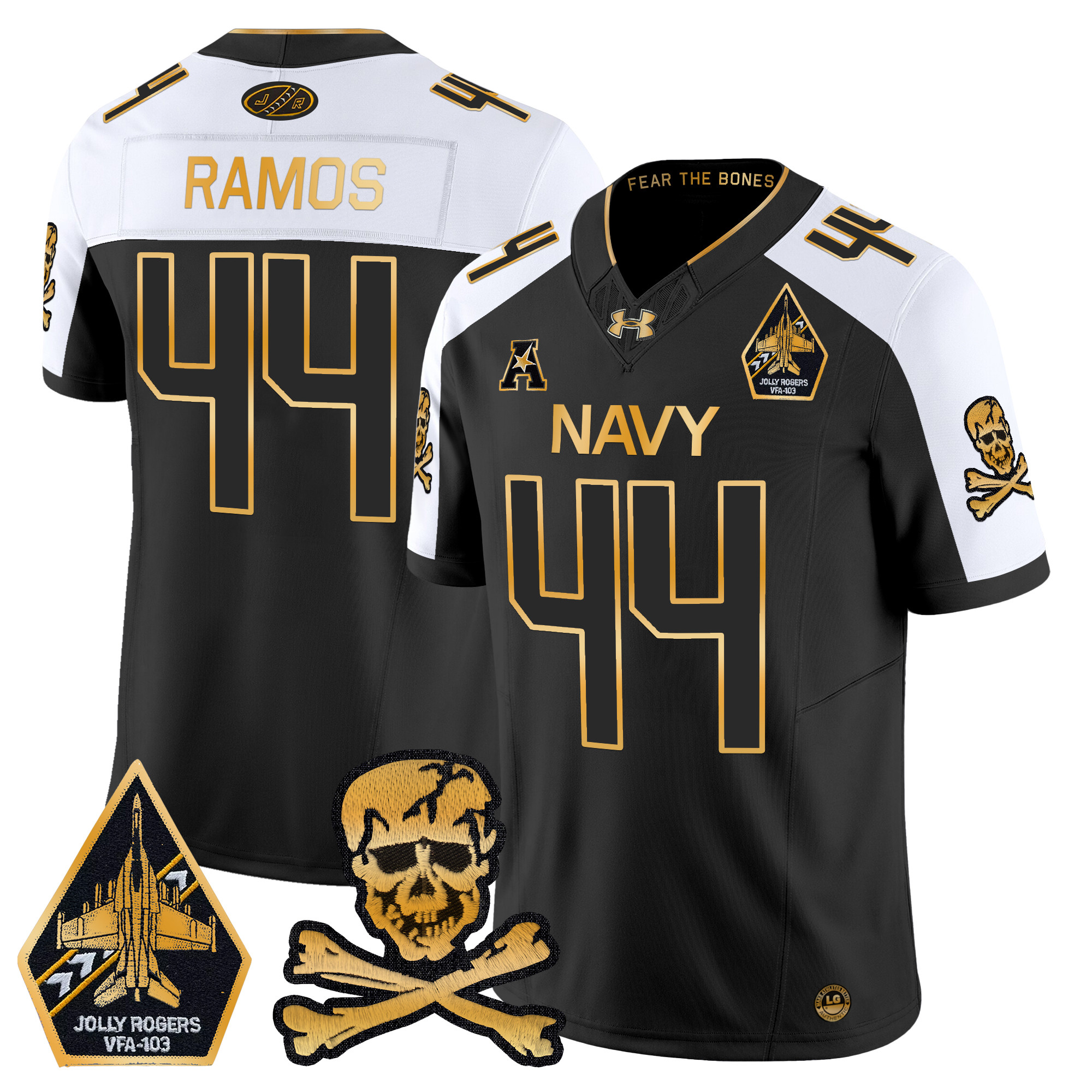 Men's Navy Midshipmen 2024 Gold Vapor Limited Jersey - All Stitched