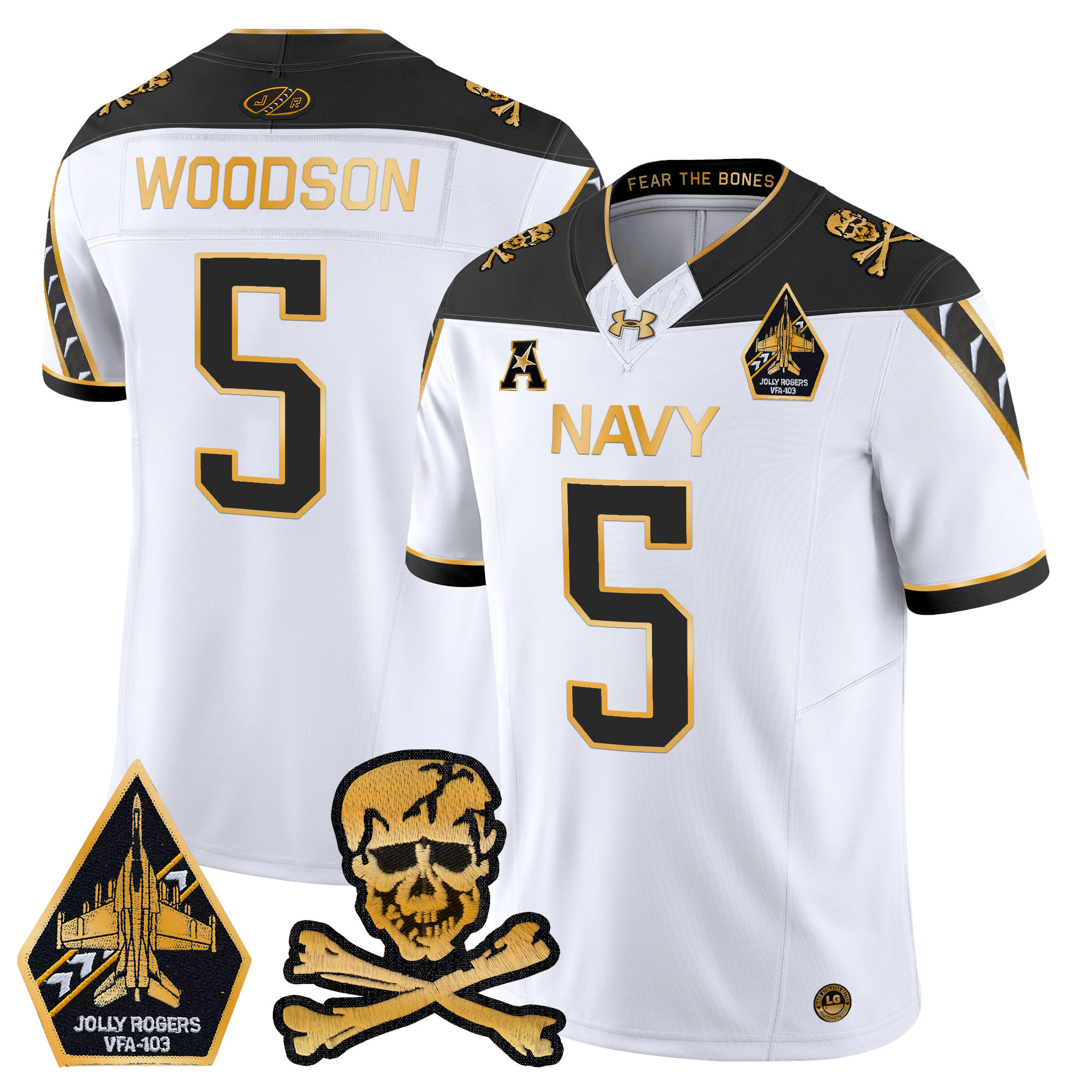 Men's Navy Midshipmen 2024 Gold Vapor Limited Jersey - All Stitched