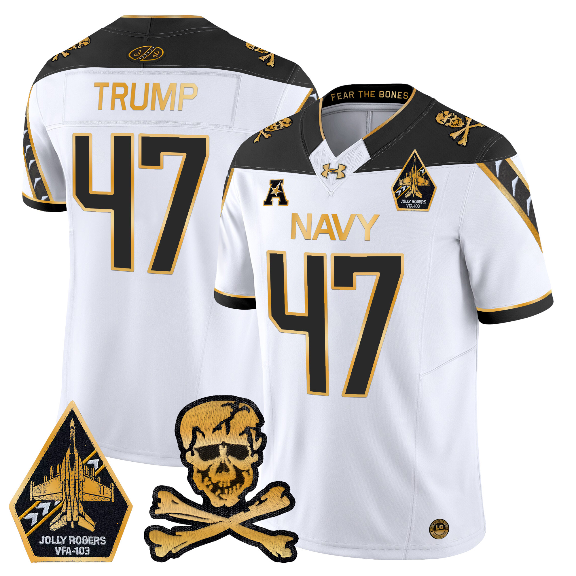 Men's Navy Midshipmen 2024 Gold Vapor Limited Jersey - All Stitched