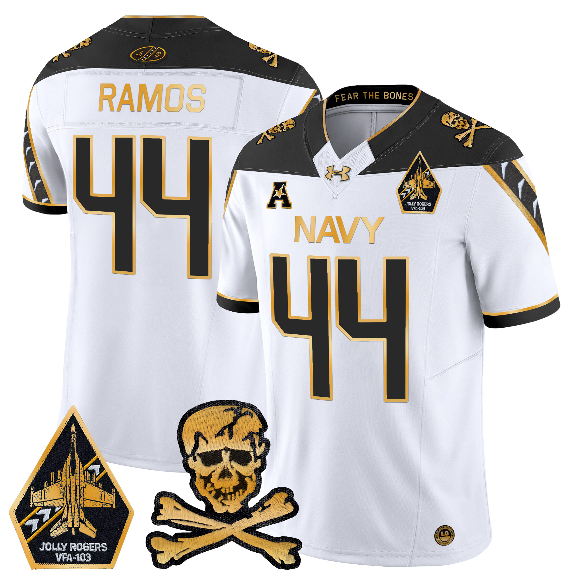 Men's Navy Midshipmen 2024 Gold Vapor Limited Jersey - All Stitched