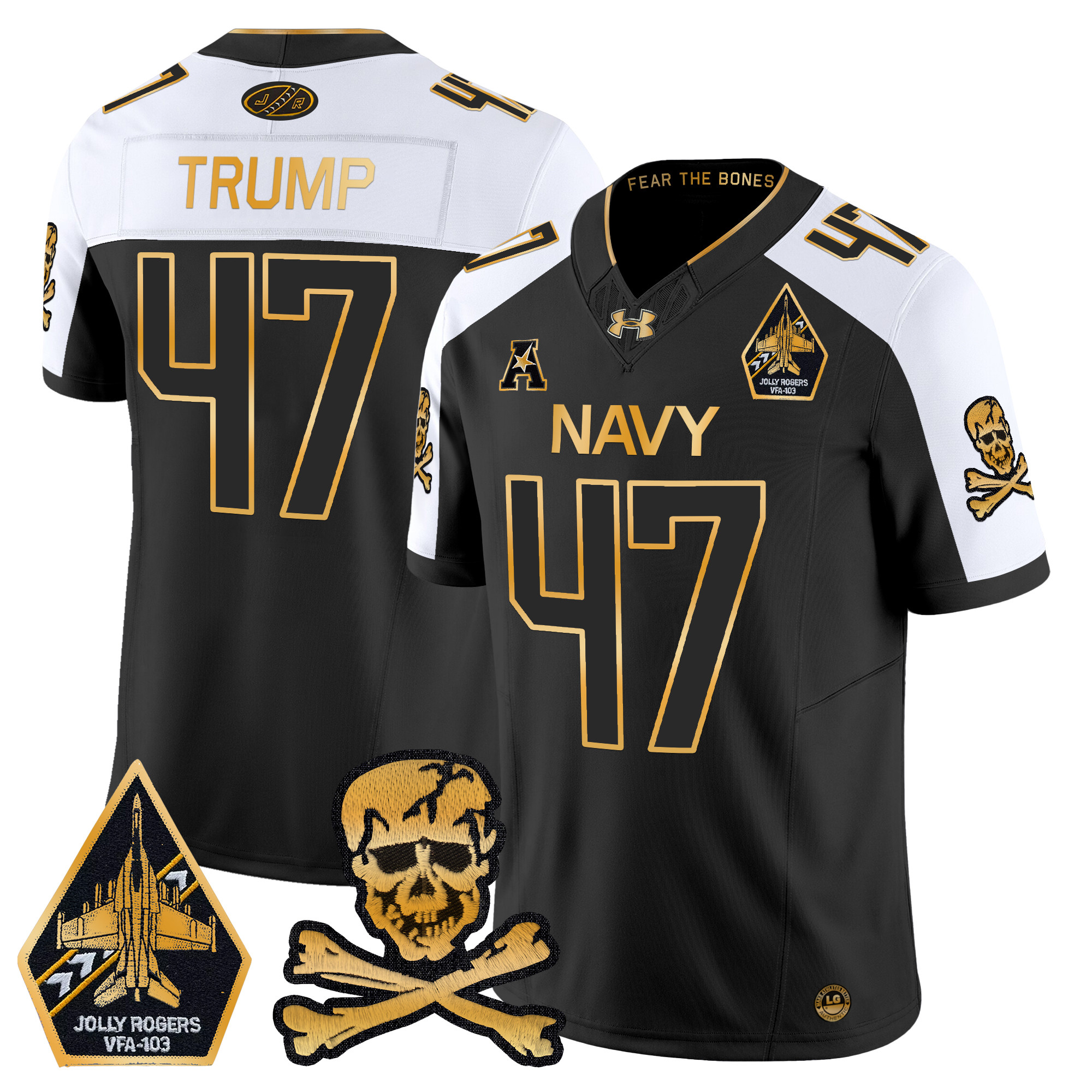 Men's Navy Midshipmen 2024 Gold Vapor Limited Jersey - All Stitched