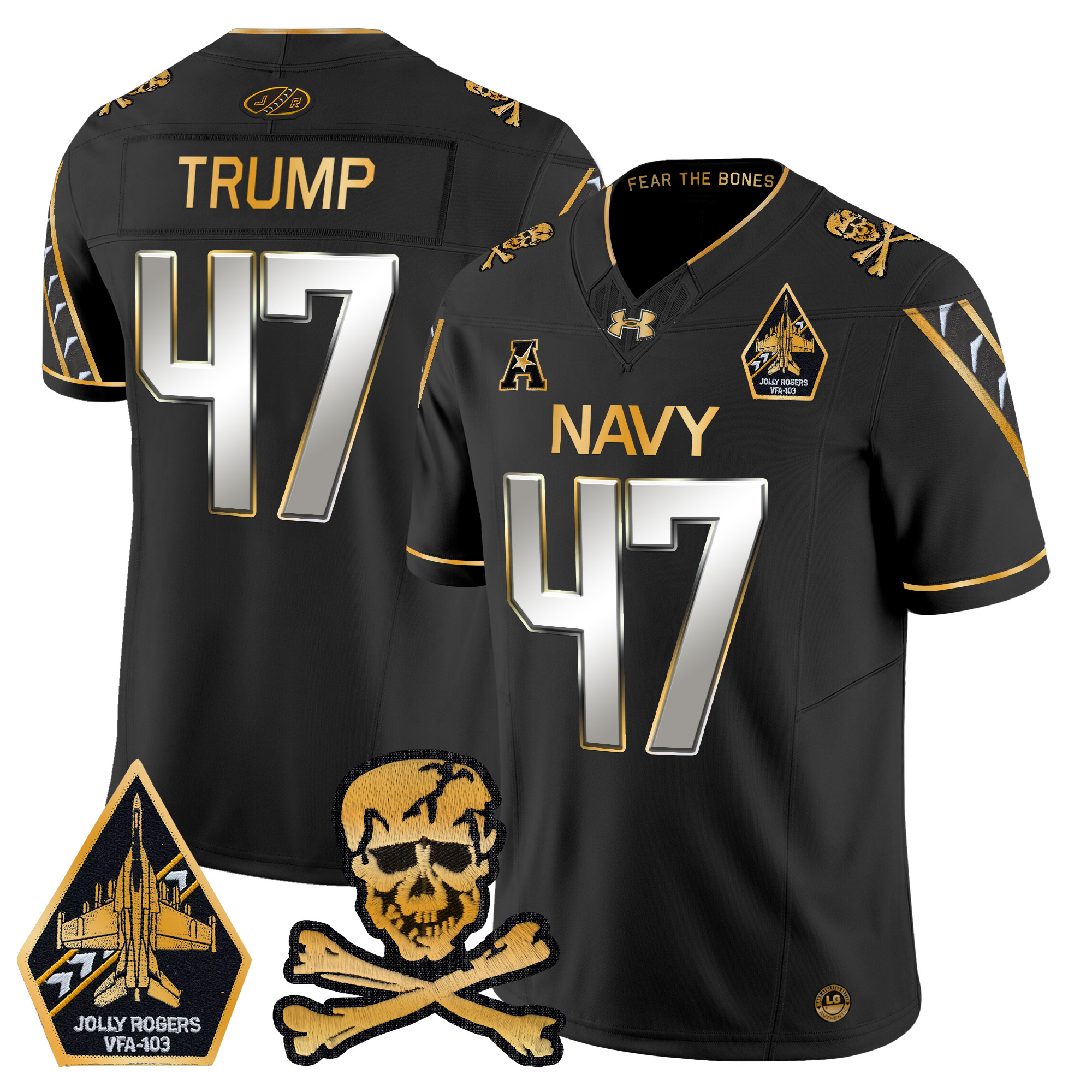 Men's Navy Midshipmen 2024 Gold Vapor Limited Jersey - All Stitched
