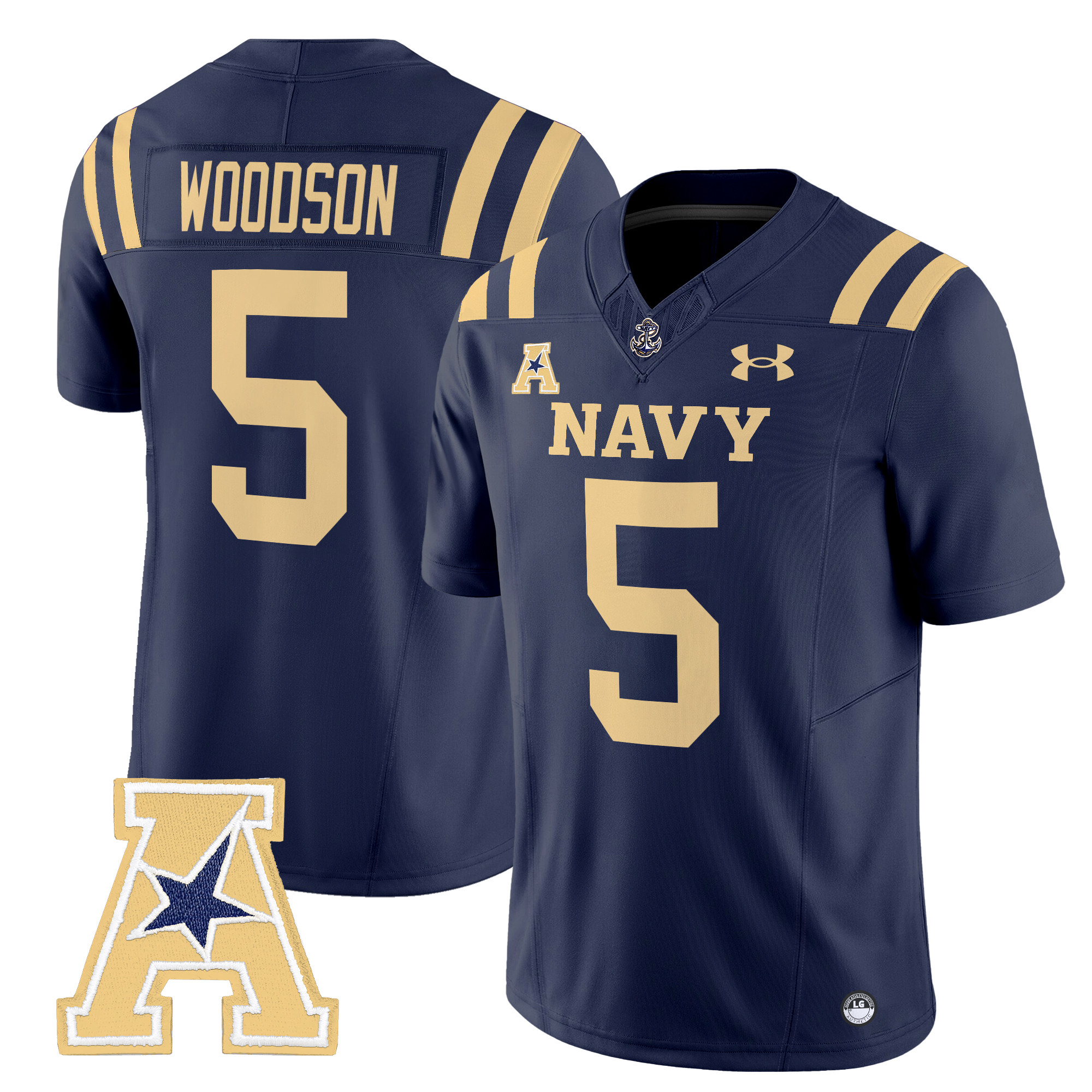 Men's Navy Midshipmen 2024 Vapor Limited Jersey V2 - All Stitched