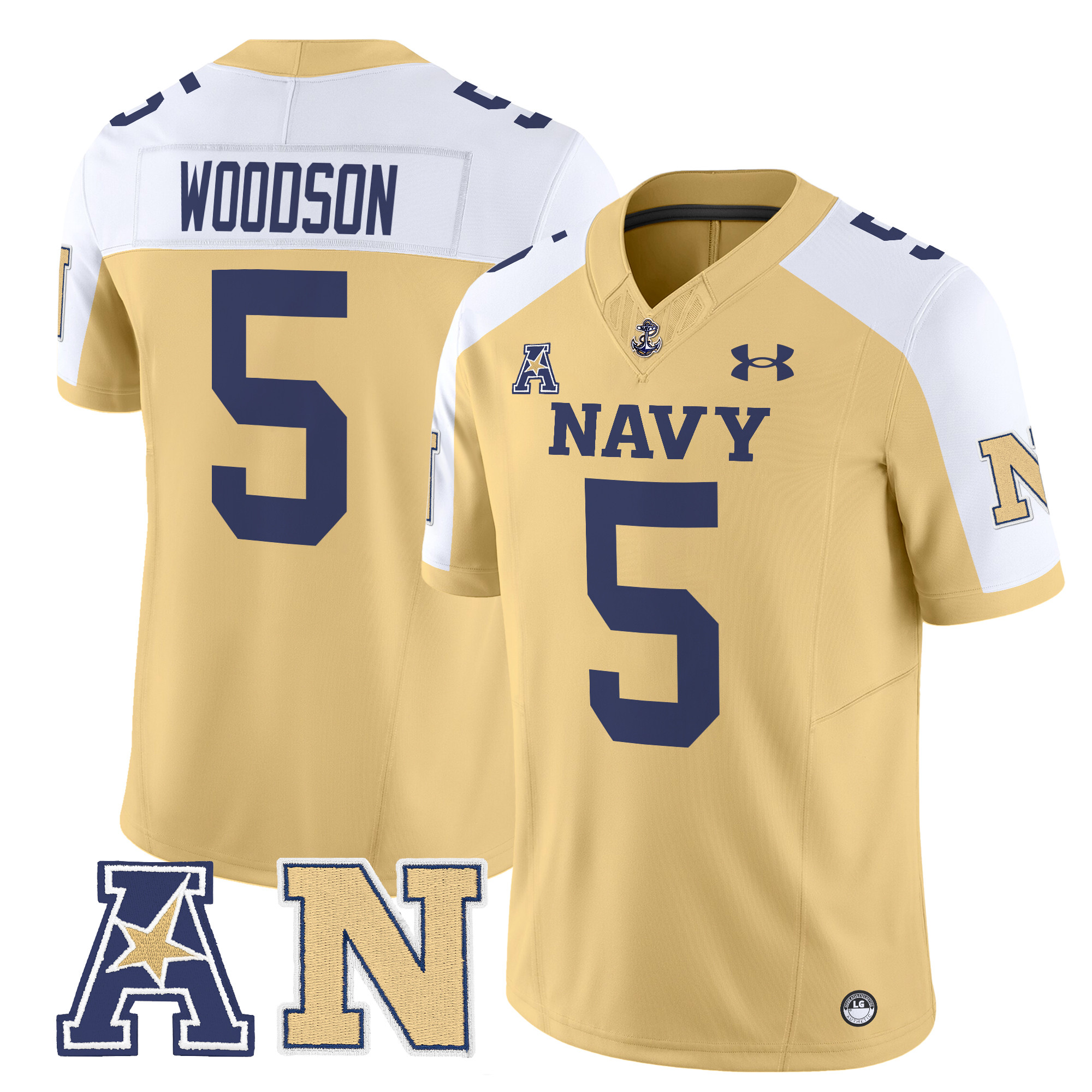 Men's Navy Midshipmen 2024 Vapor Limited Jersey V2 - All Stitched