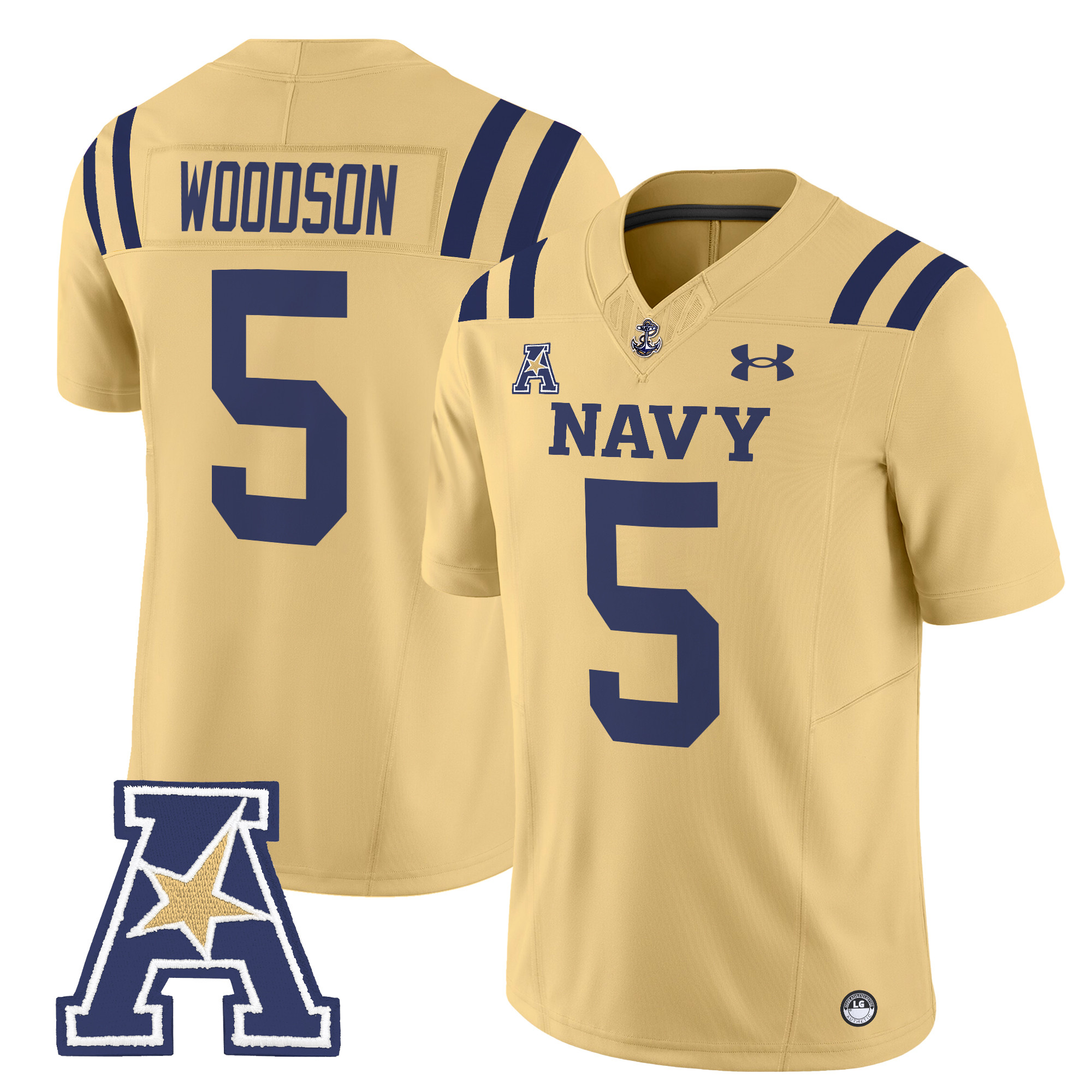Men's Navy Midshipmen 2024 Vapor Limited Jersey V2 - All Stitched