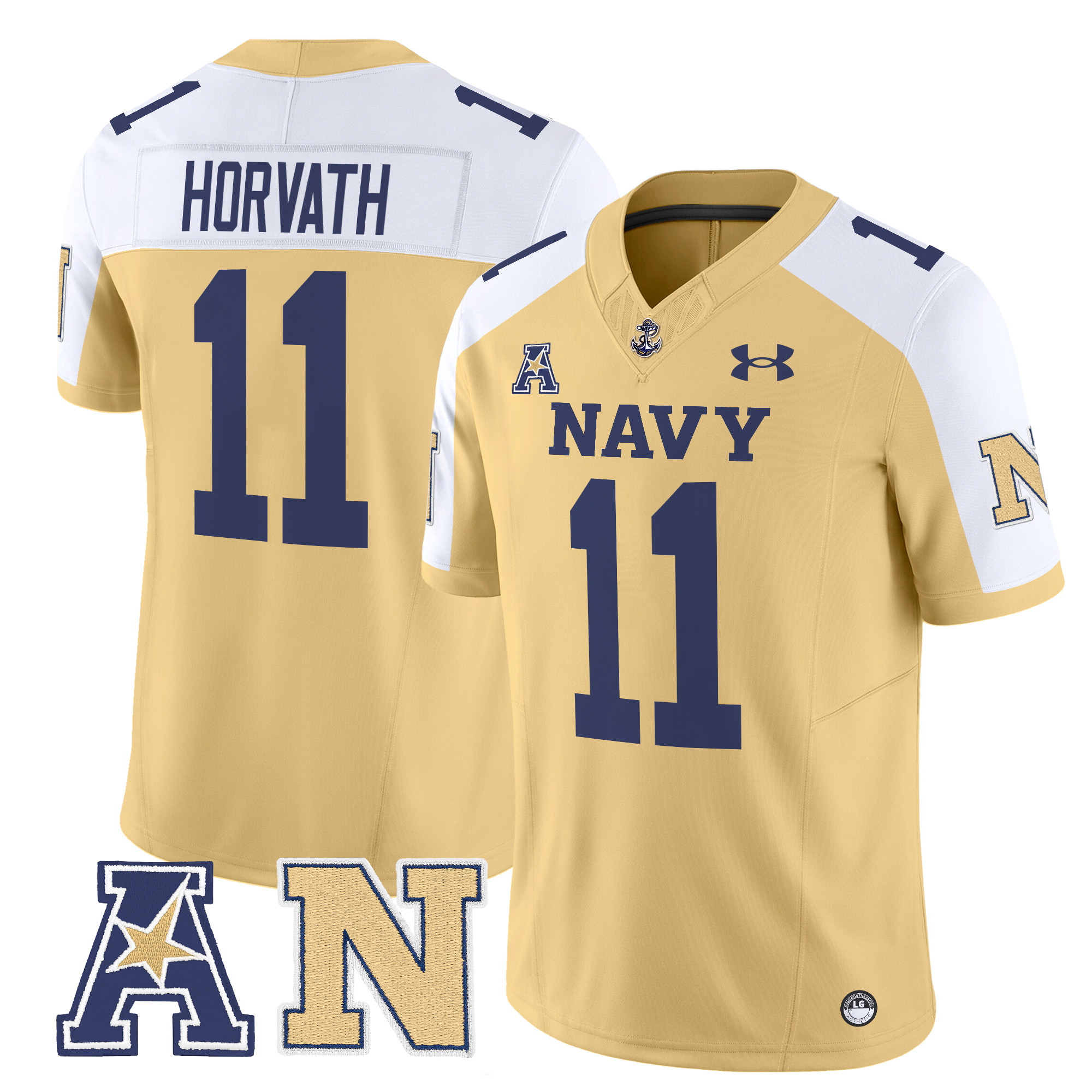Men's Navy Midshipmen 2024 Vapor Limited Jersey V2 - All Stitched