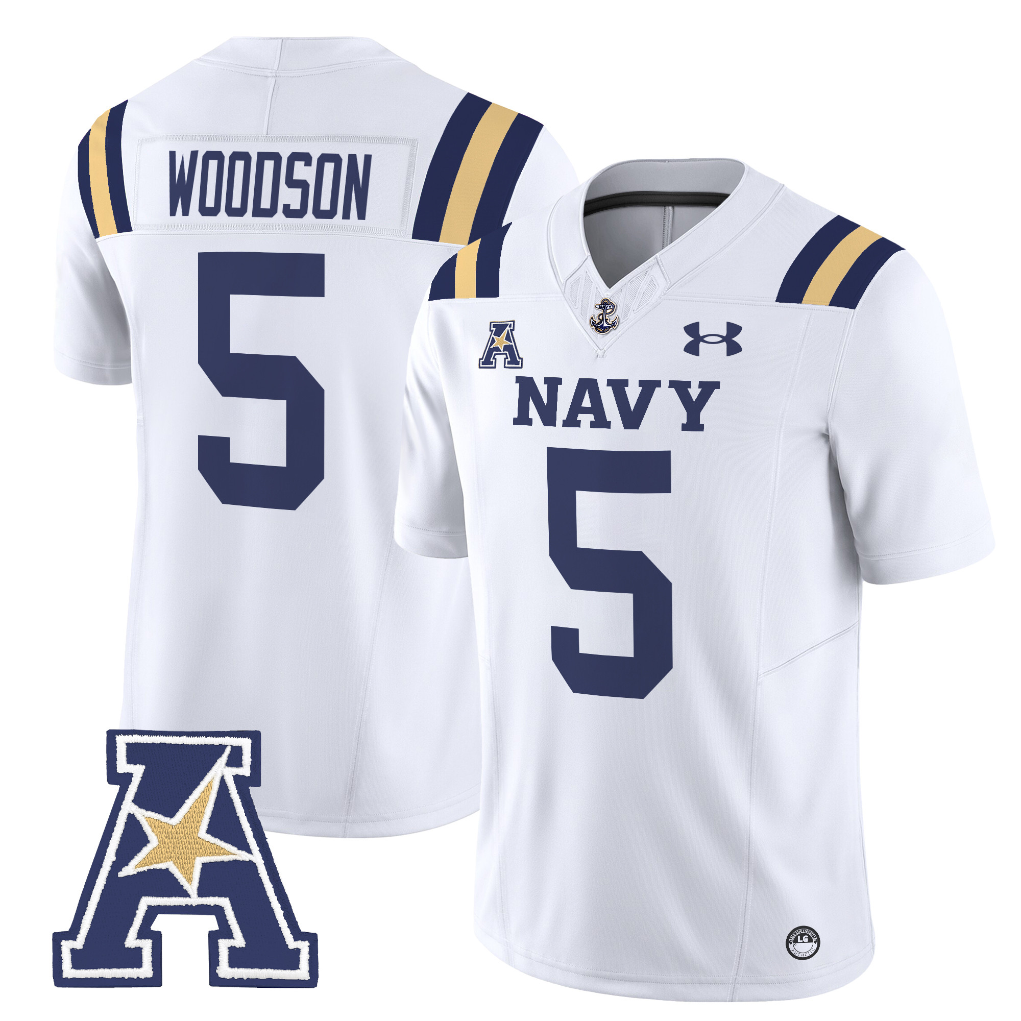 Men's Navy Midshipmen 2024 Vapor Limited Jersey V2 - All Stitched