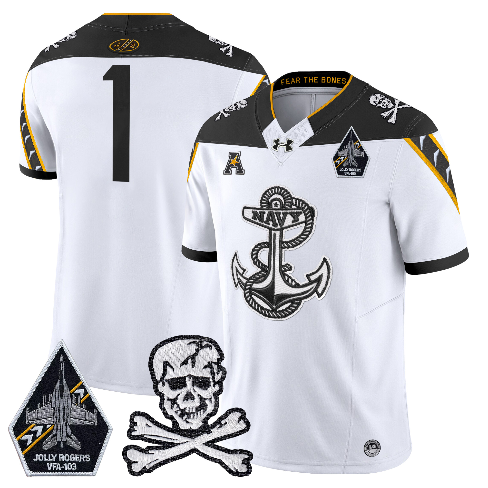 Men's Navy Midshipmen 2024 Vapor Limited Jersey V4 - All Stitched