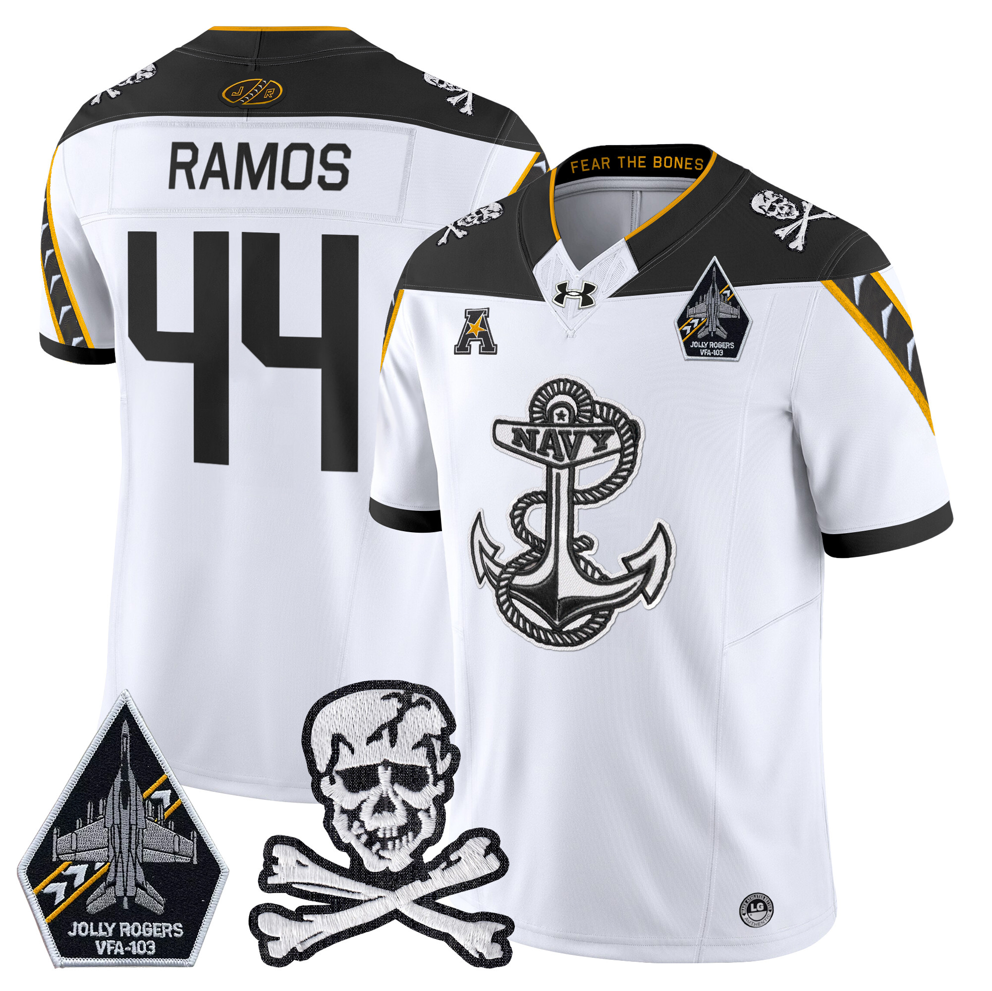Men's Navy Midshipmen 2024 Vapor Limited Jersey V4 - All Stitched
