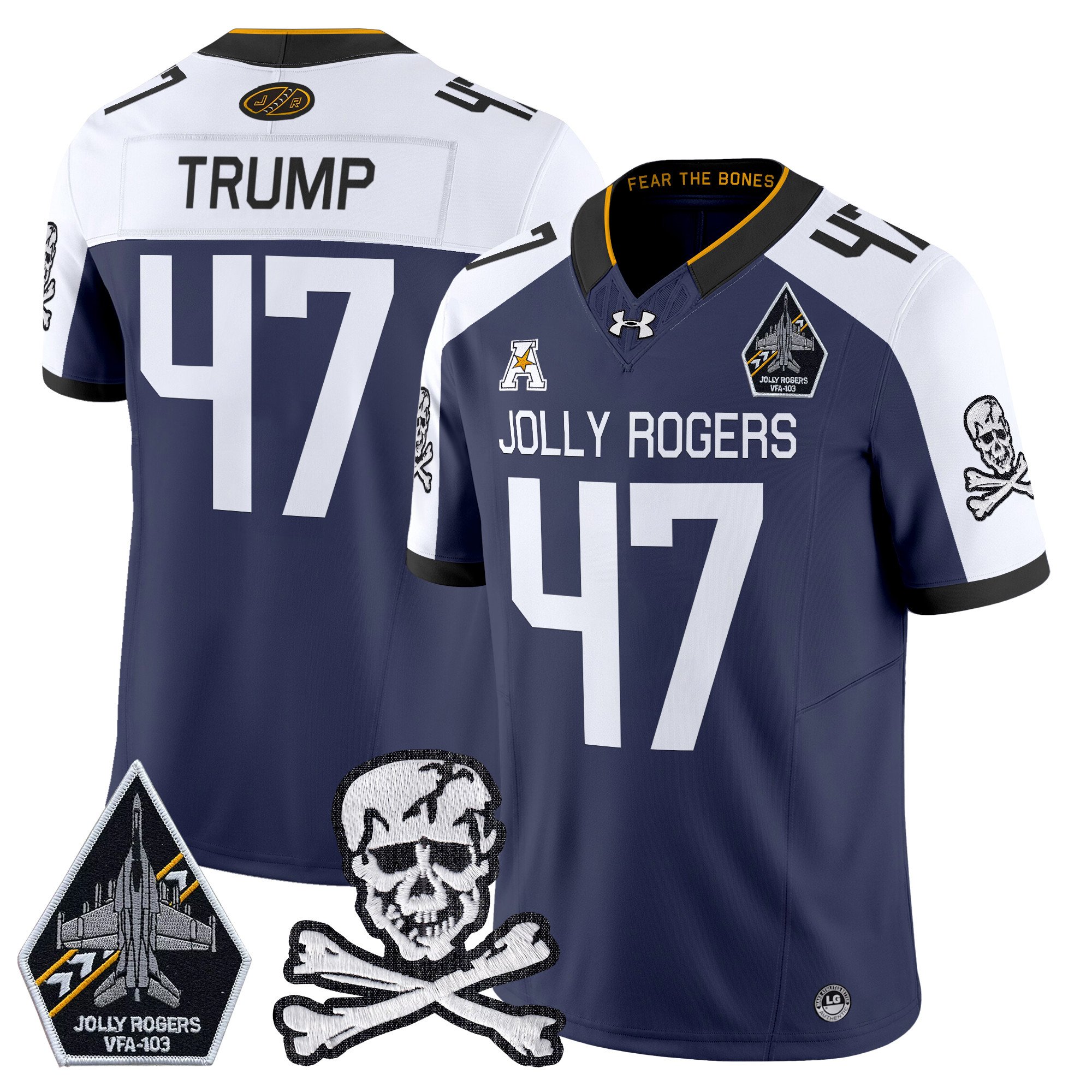 Men's Navy Midshipmen 2024 Vapor Limited Jersey V5 - All Stitched