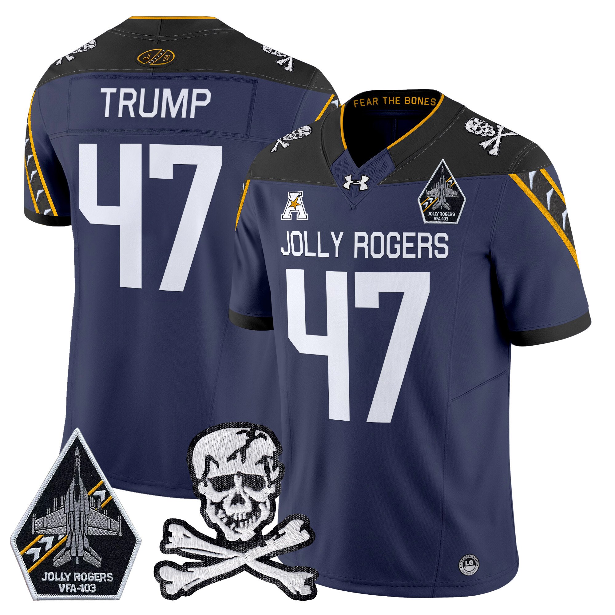 Men's Navy Midshipmen 2024 Vapor Limited Jersey V5 - All Stitched