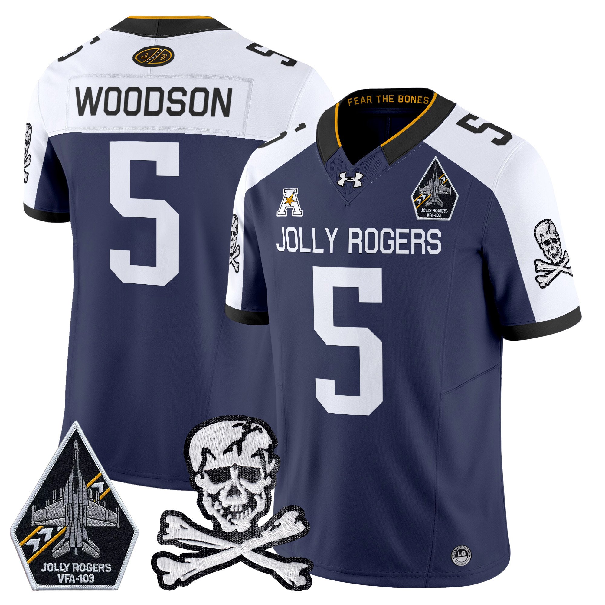 Men's Navy Midshipmen 2024 Vapor Limited Jersey V5 - All Stitched