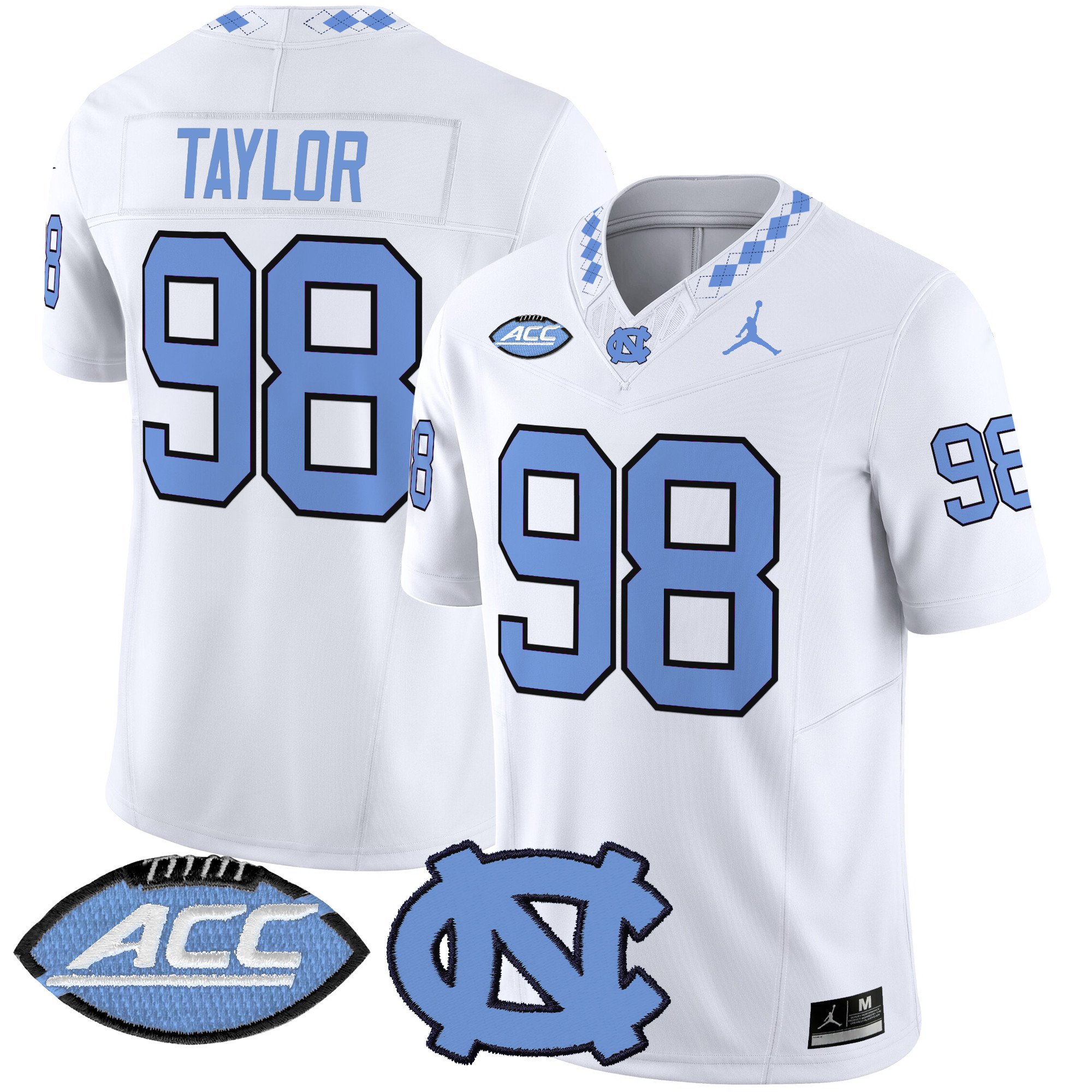 Men's North Carolina Tar Heels 2024 Vapor Limited Jersey - All Stitched