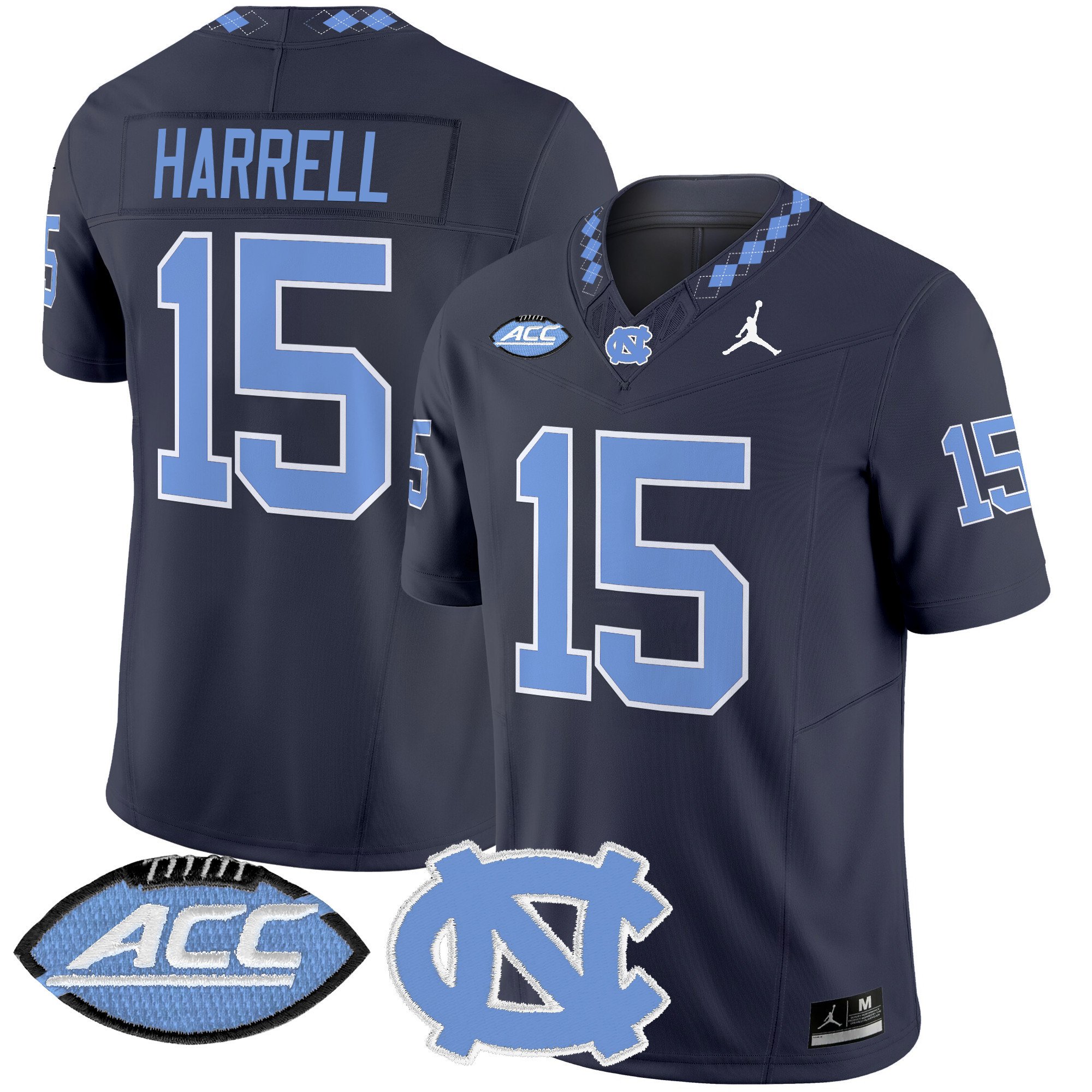 Men's North Carolina Tar Heels 2024 Vapor Limited Jersey - All Stitched