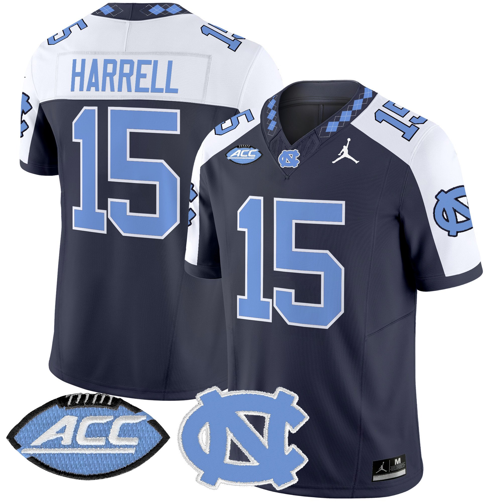 Men's North Carolina Tar Heels 2024 Vapor Limited Jersey - All Stitched