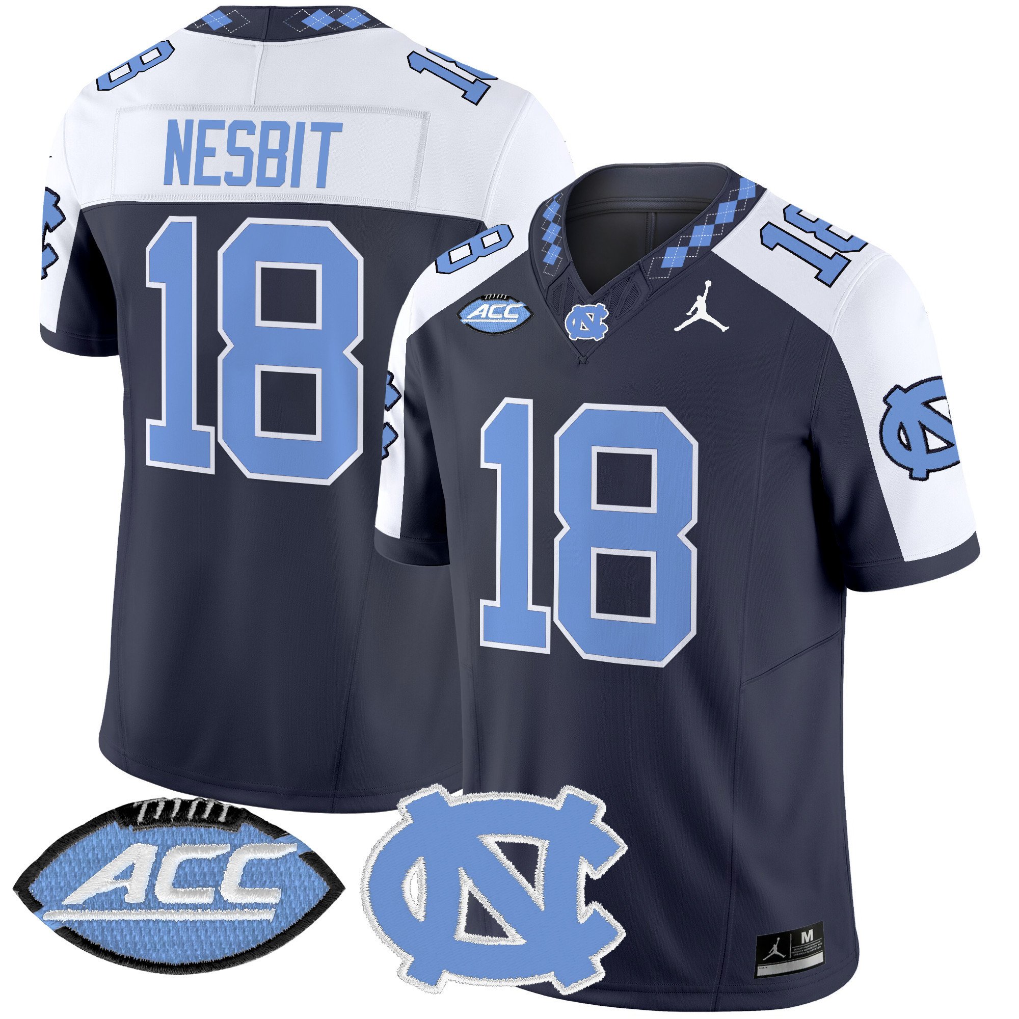 Men's North Carolina Tar Heels 2024 Vapor Limited Jersey - All Stitched