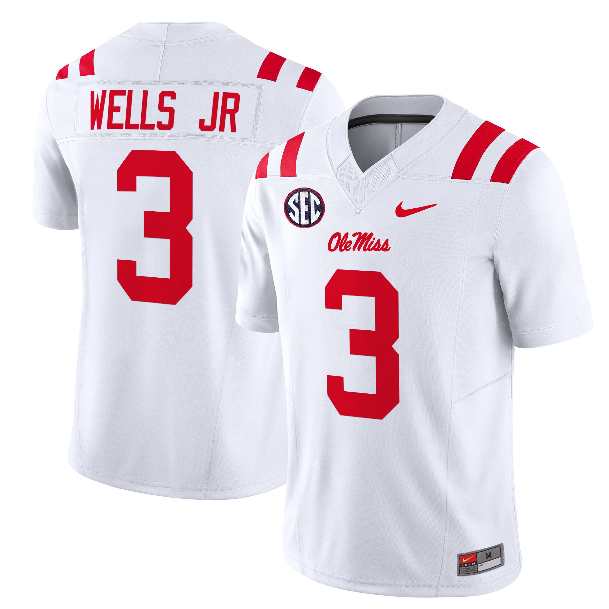 Men's Ole Miss Rebels 2024 Vapor Limited Jersey - All Stitched