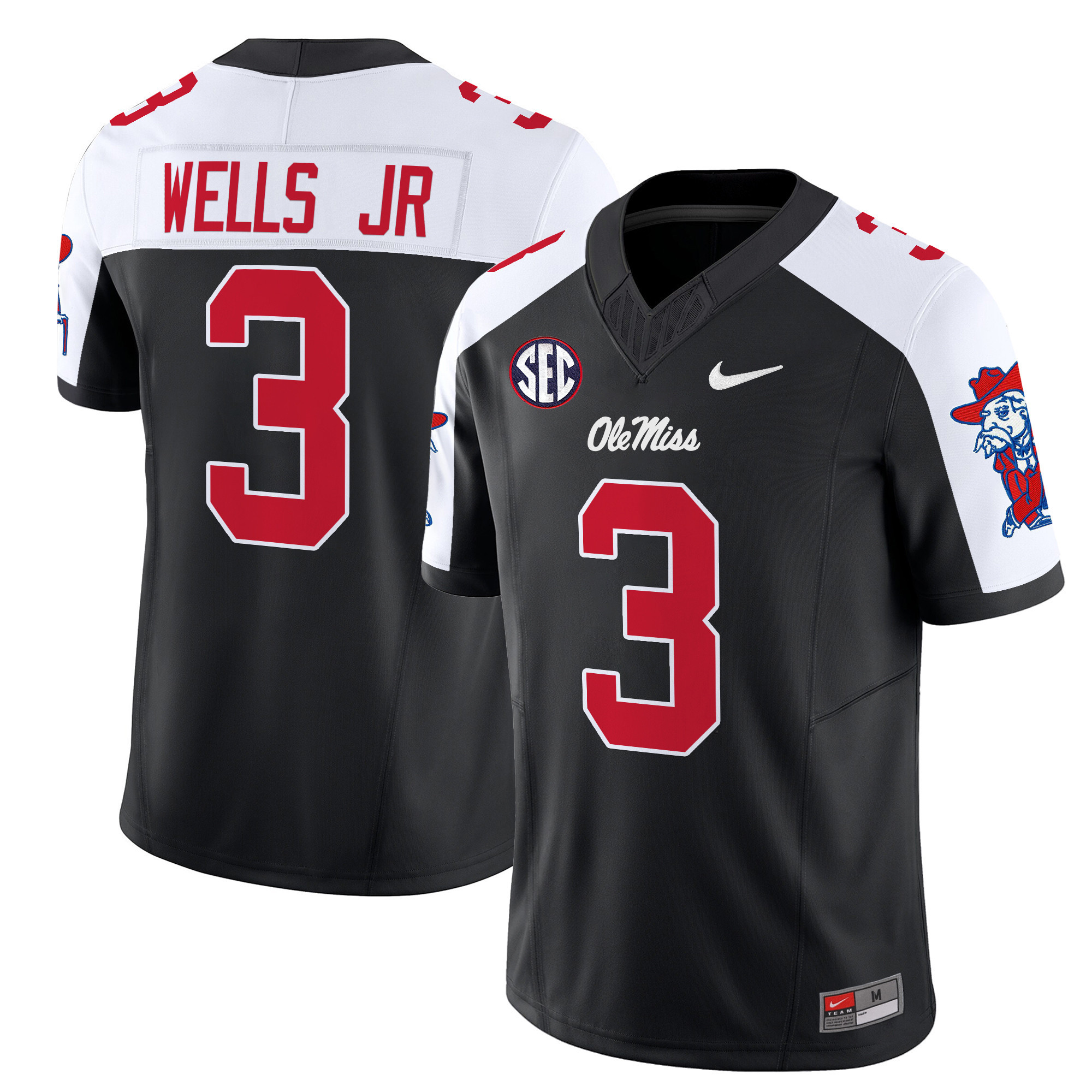 Men's Ole Miss Rebels 2024 Vapor Limited Jersey - All Stitched