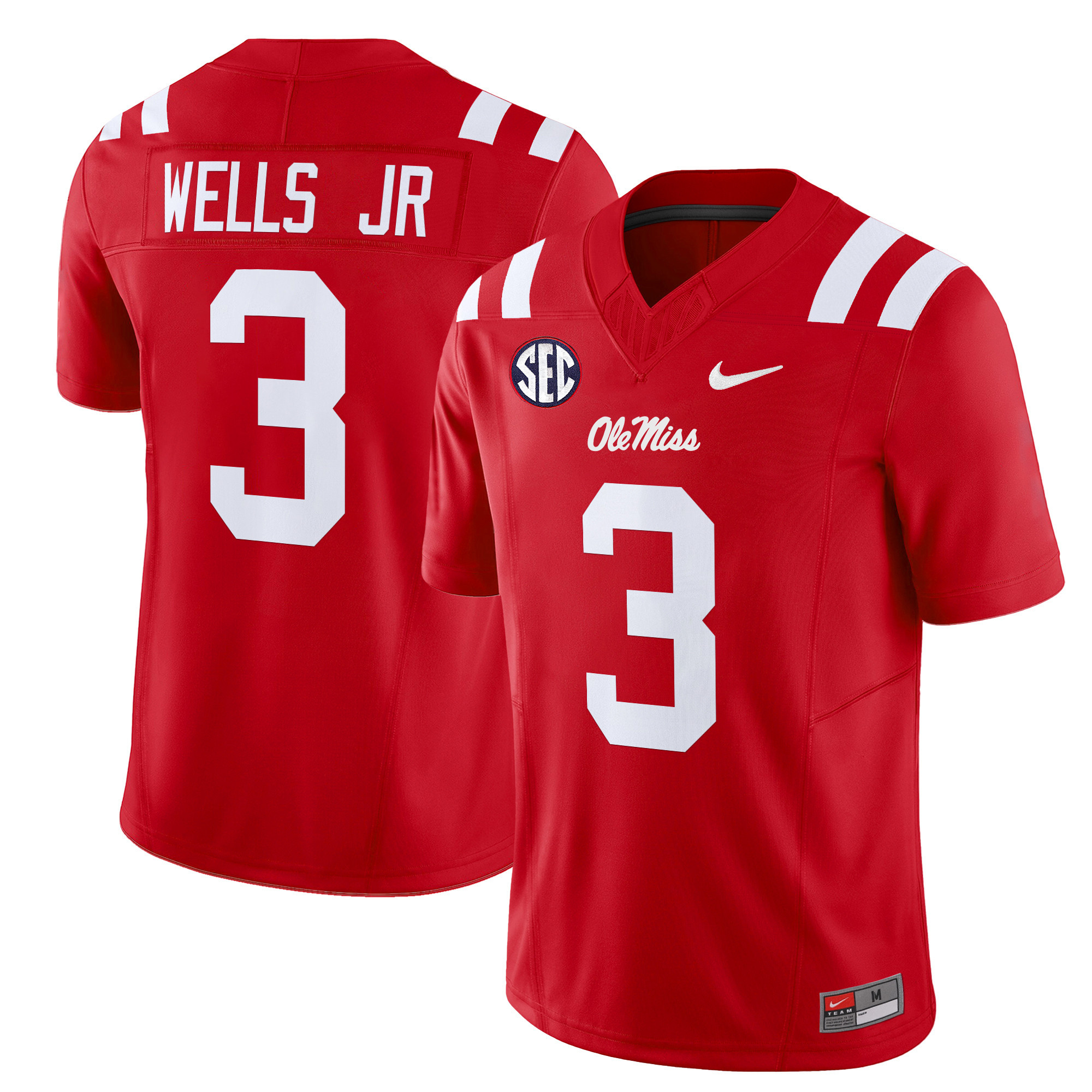 Men's Ole Miss Rebels 2024 Vapor Limited Jersey - All Stitched