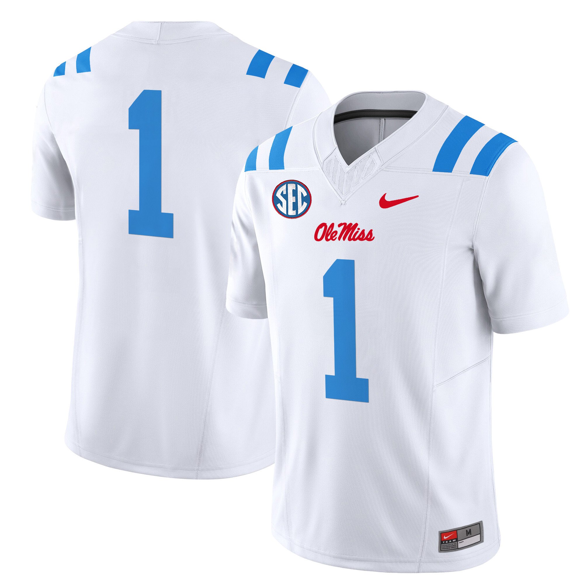 Men's Ole Miss Rebels 2024 Vapor Limited Jersey - All Stitched