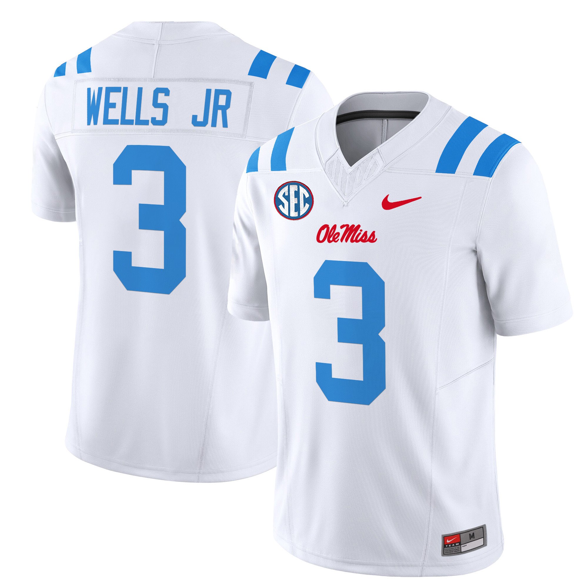 Men's Ole Miss Rebels 2024 Vapor Limited Jersey - All Stitched