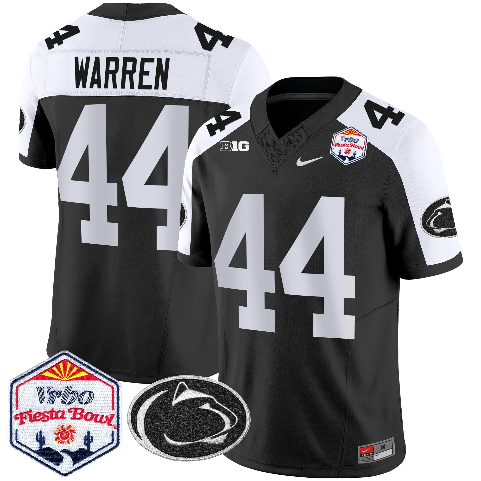 Men's Penn State Nittany Lions 2024 The Fiesta Bowl Patch Vapor Limited Jersey - All Stitched