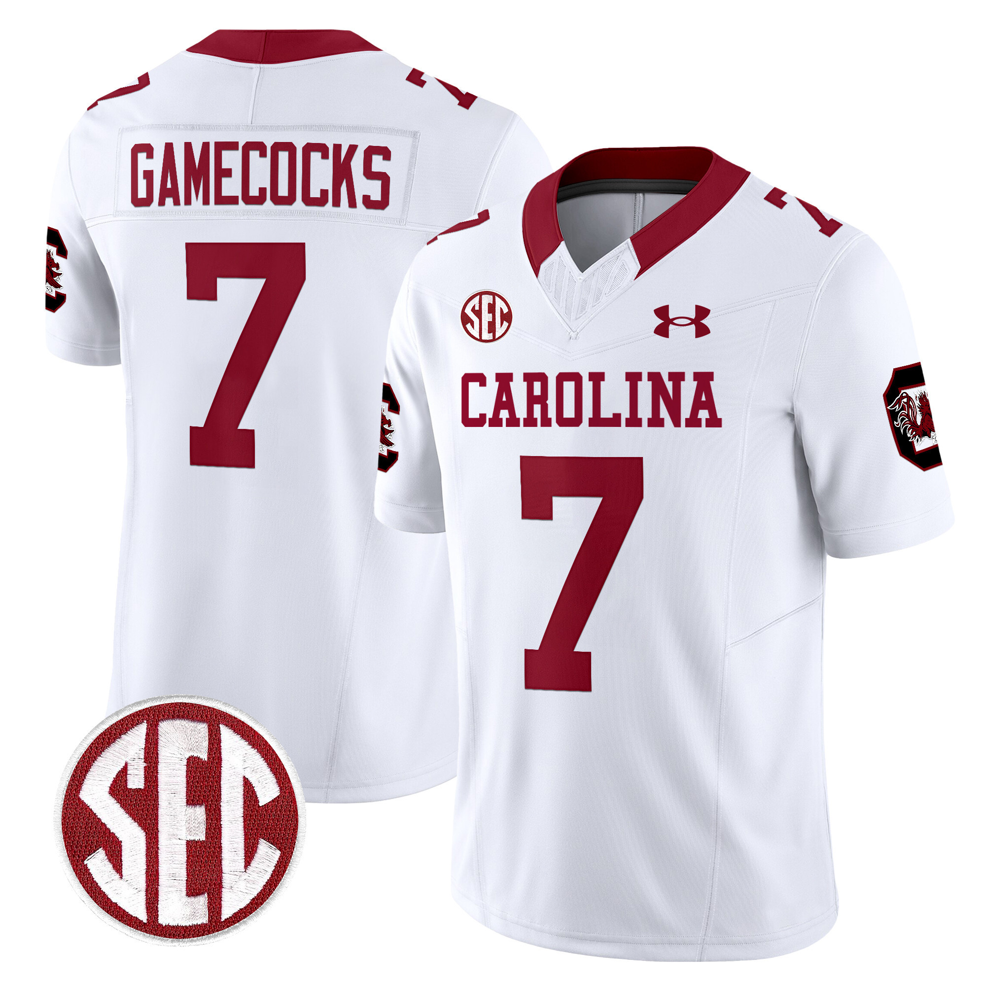 Men's South Carolina Gamecocks 1980 Throwback Vapor Limited Jersey V2 - All Stitched