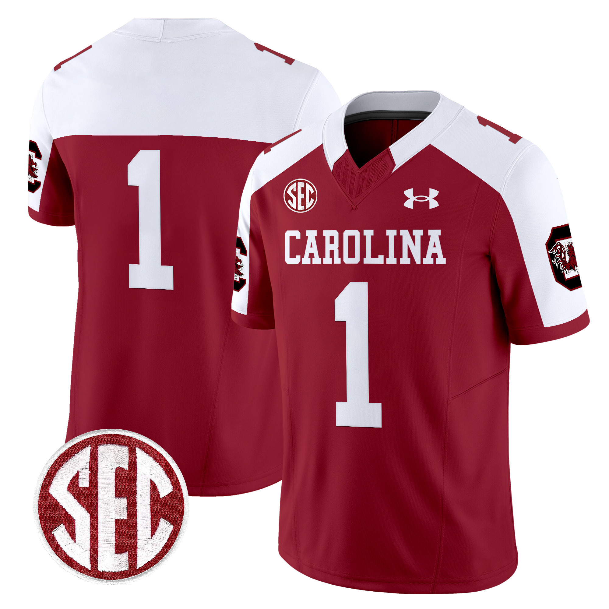 Men's South Carolina Gamecocks 1980 Throwback Vapor Limited Jersey V2 - All Stitched