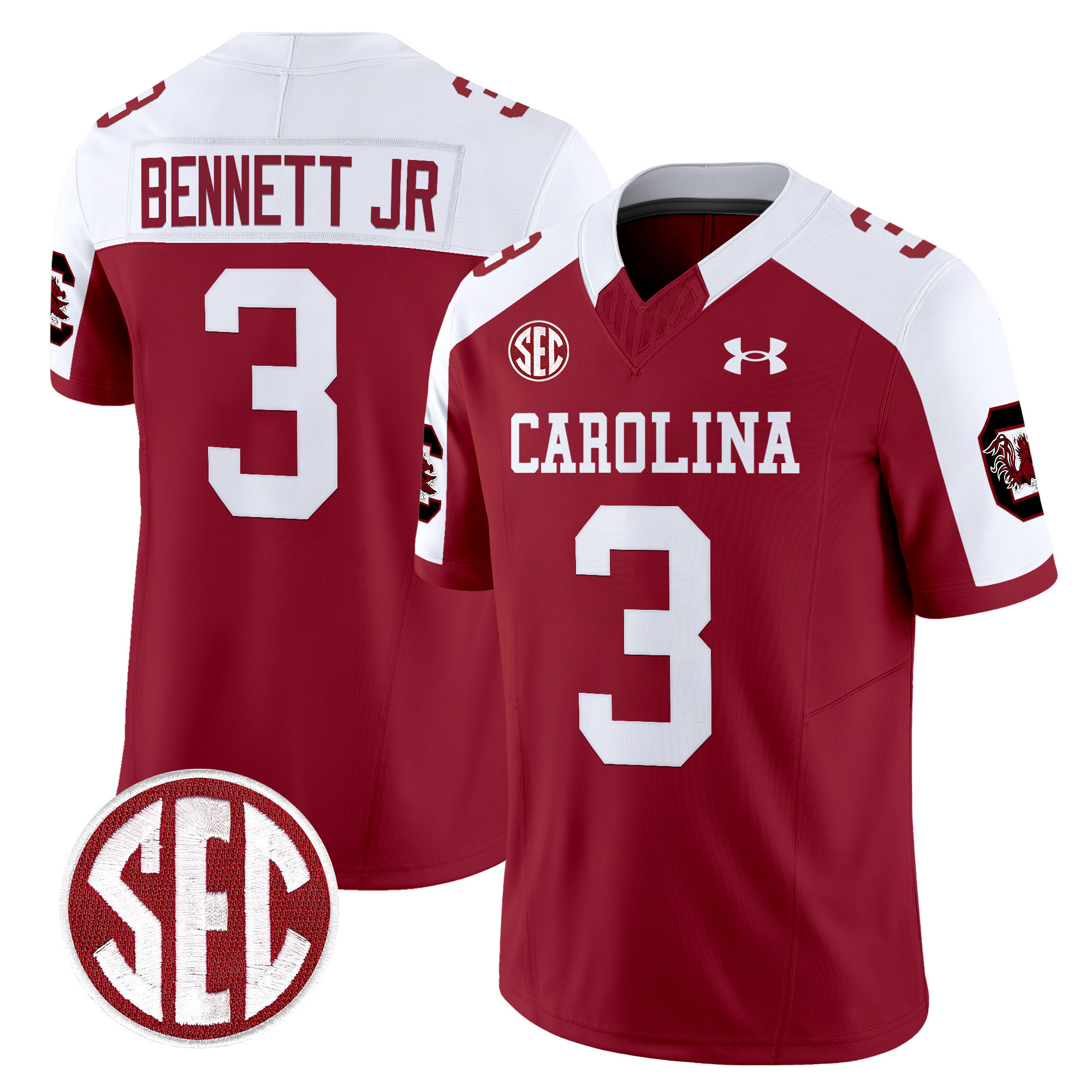 Men's South Carolina Gamecocks 1980 Throwback Vapor Limited Jersey V2 - All Stitched