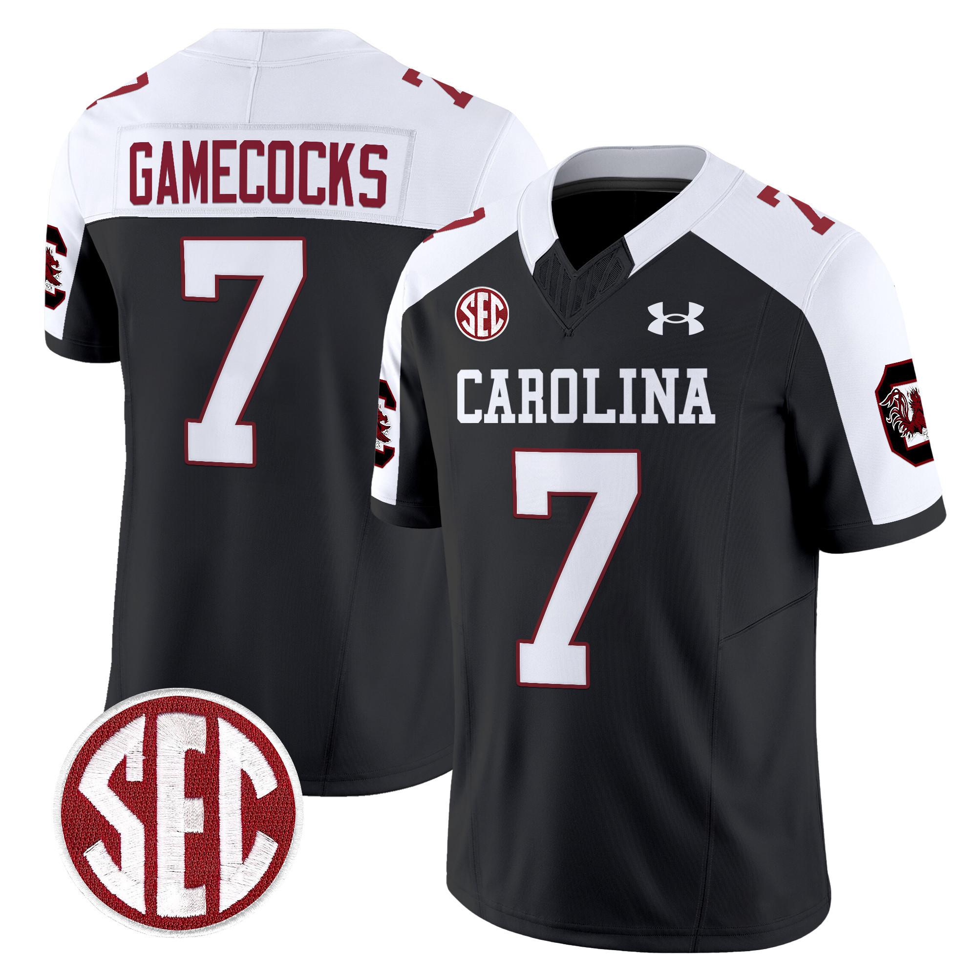 Men's South Carolina Gamecocks 1980 Throwback Vapor Limited Jersey V2 - All Stitched