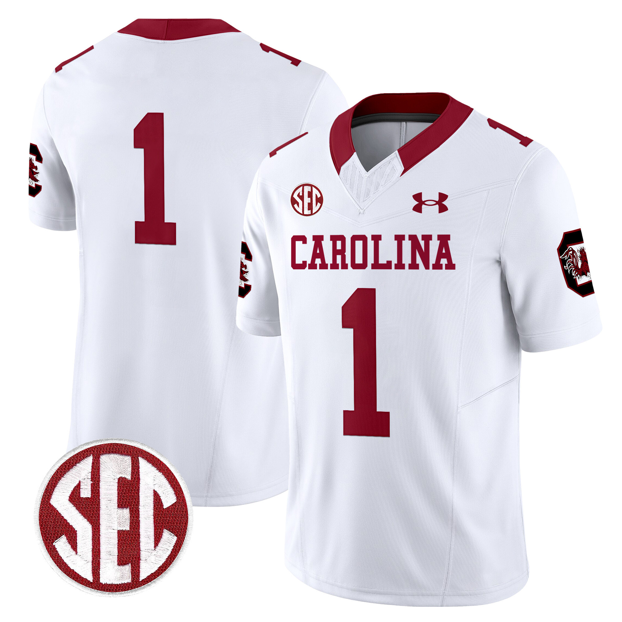 Men's South Carolina Gamecocks 1980 Throwback Vapor Limited Jersey V2 - All Stitched