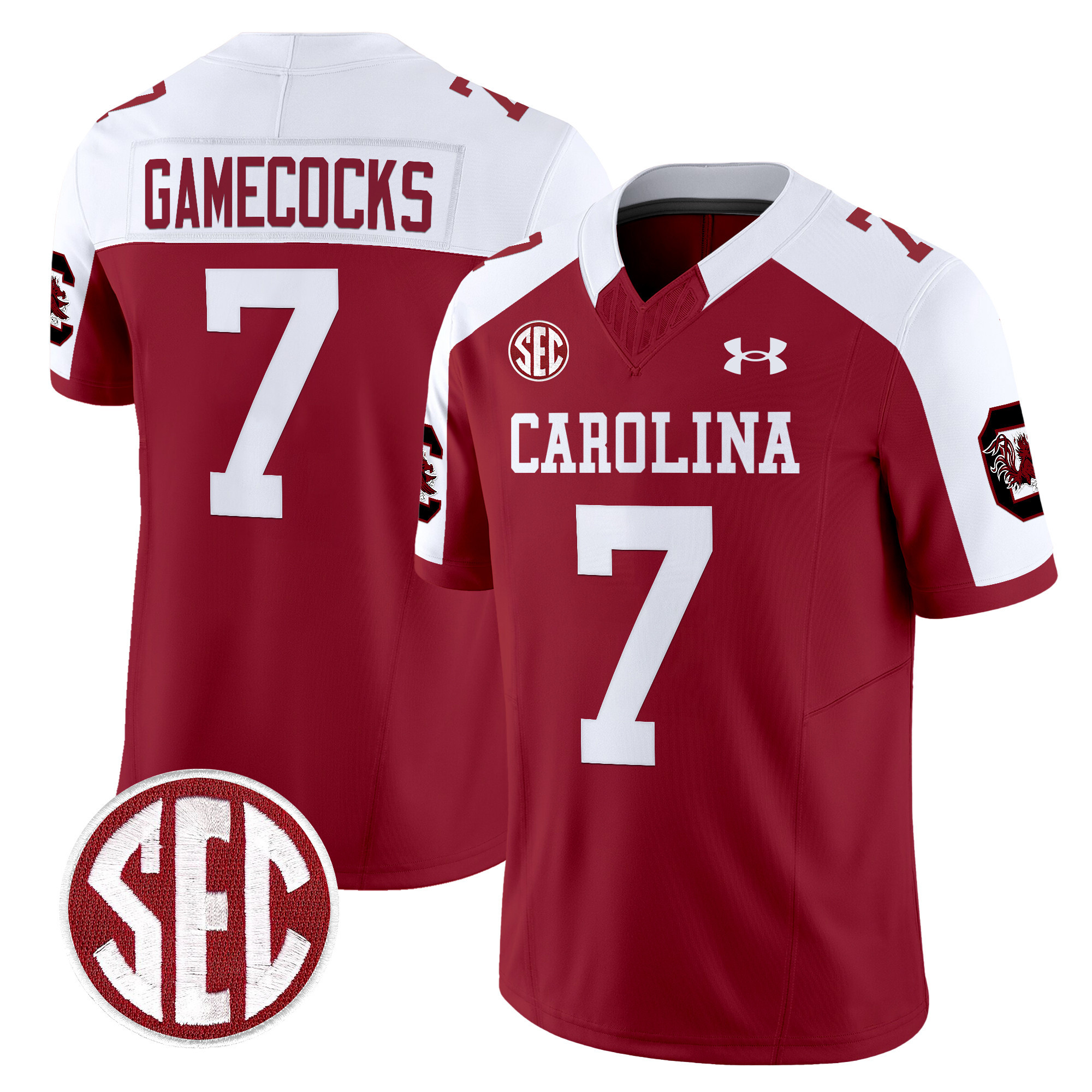 Men's South Carolina Gamecocks 1980 Throwback Vapor Limited Jersey V2 - All Stitched