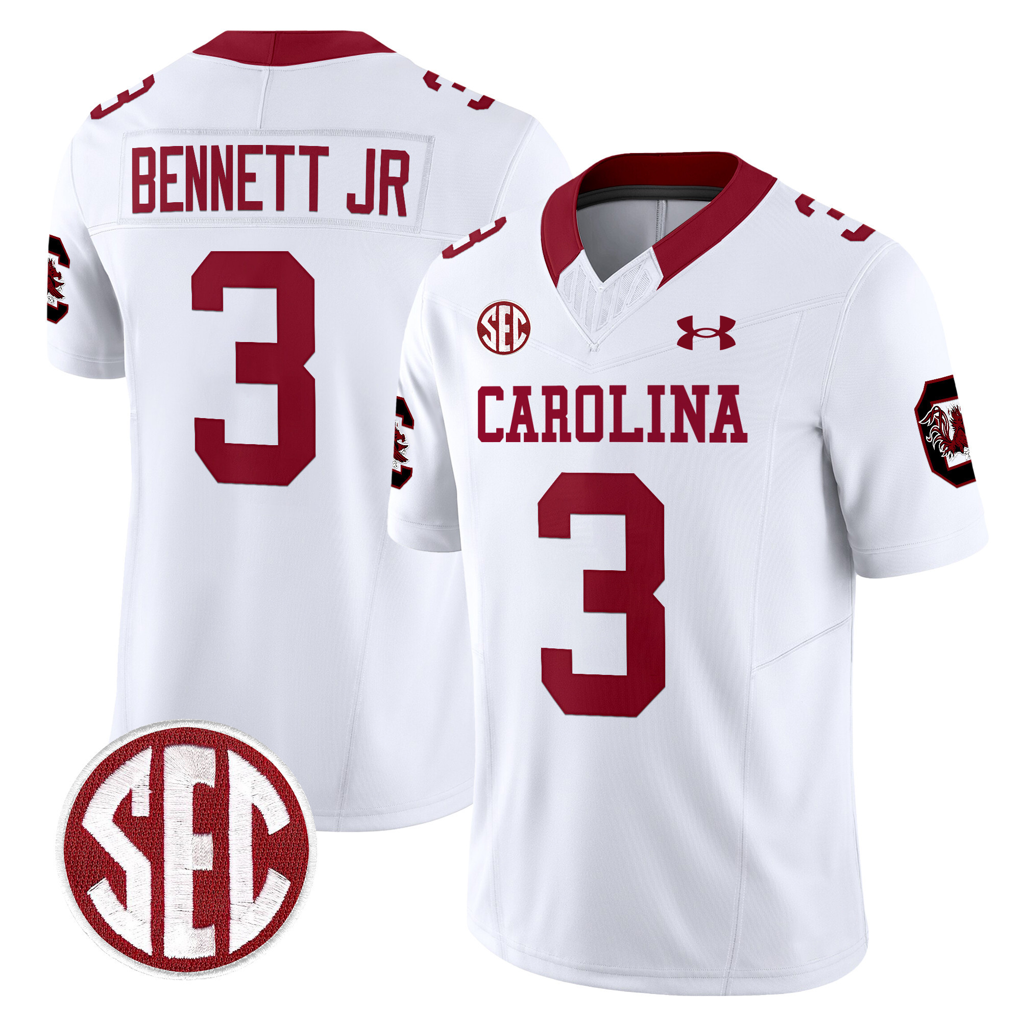 Men's South Carolina Gamecocks 1980 Throwback Vapor Limited Jersey V2 - All Stitched