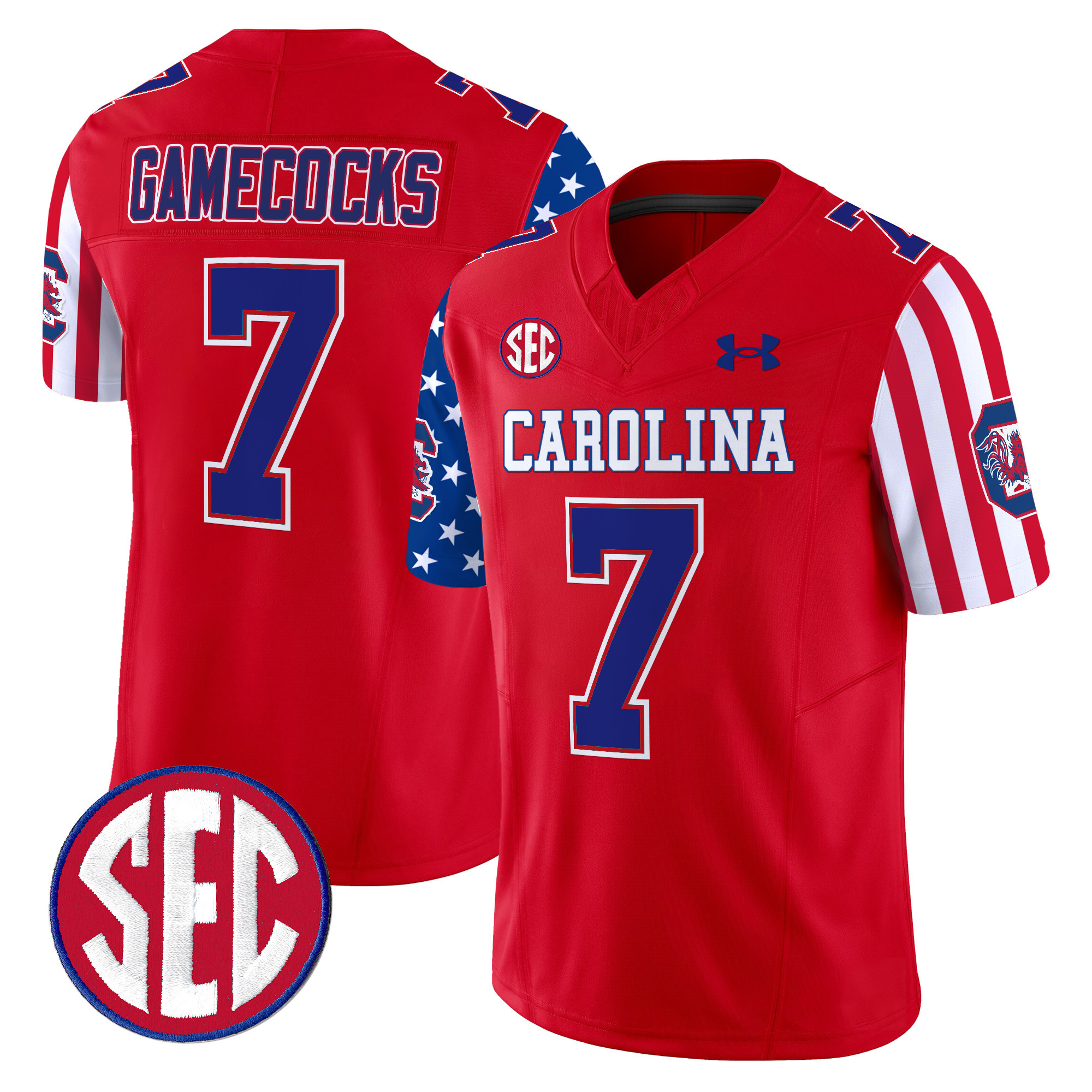 Men's South Carolina Gamecocks American Style Vapor Limited Jersey - All Stitched