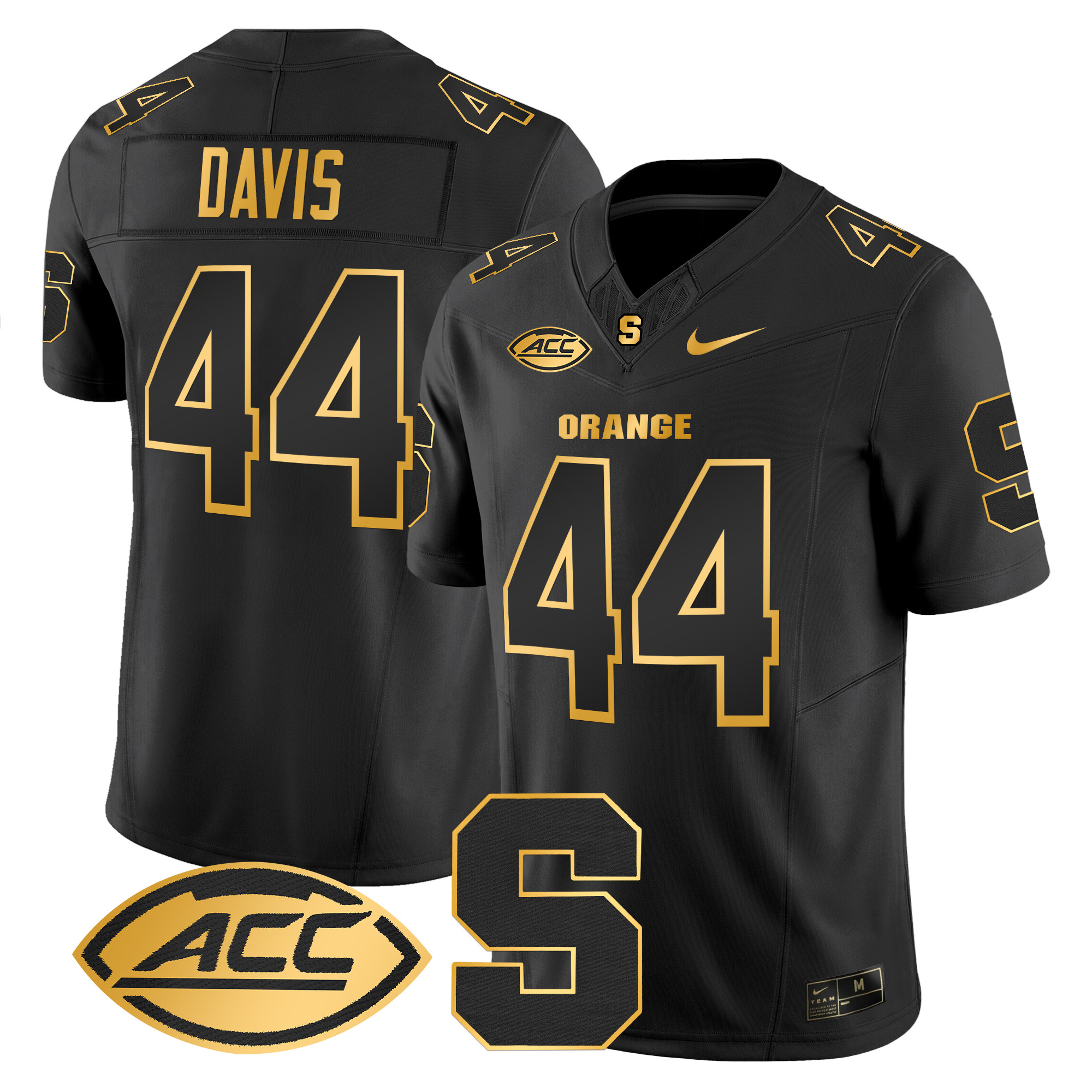 Men's Syracuse Orange 2024 Gold Vapor Limited Jersey - All stitched