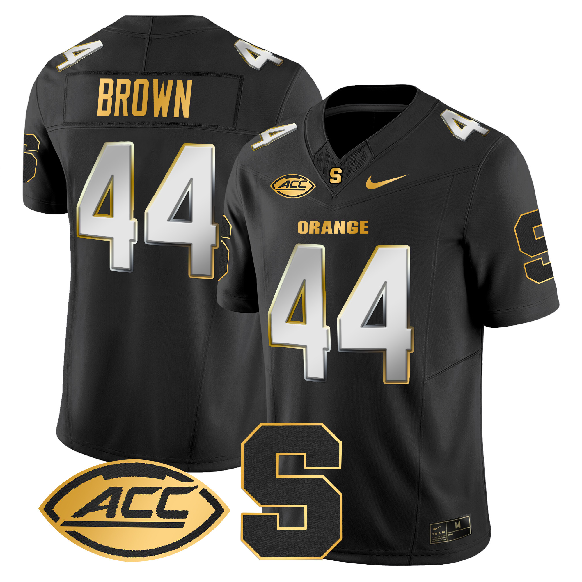 Men's Syracuse Orange 2024 Gold Vapor Limited Jersey - All stitched