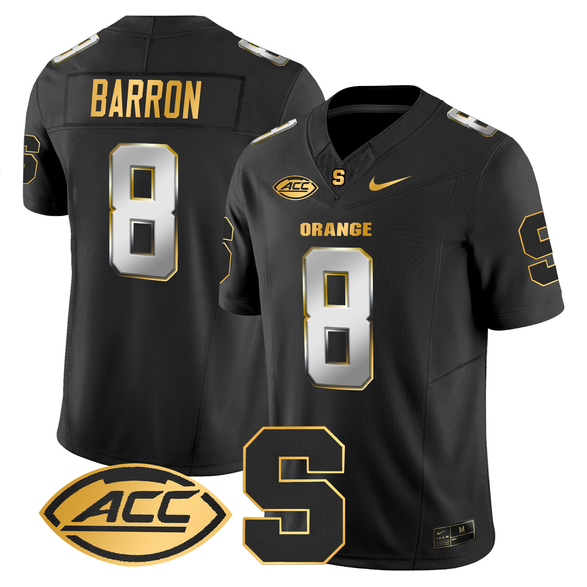Men's Syracuse Orange 2024 Gold Vapor Limited Jersey - All stitched