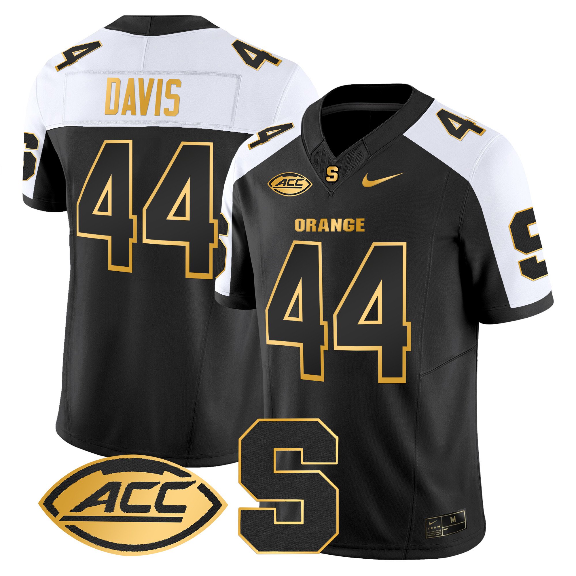 Men's Syracuse Orange 2024 Gold Vapor Limited Jersey - All stitched