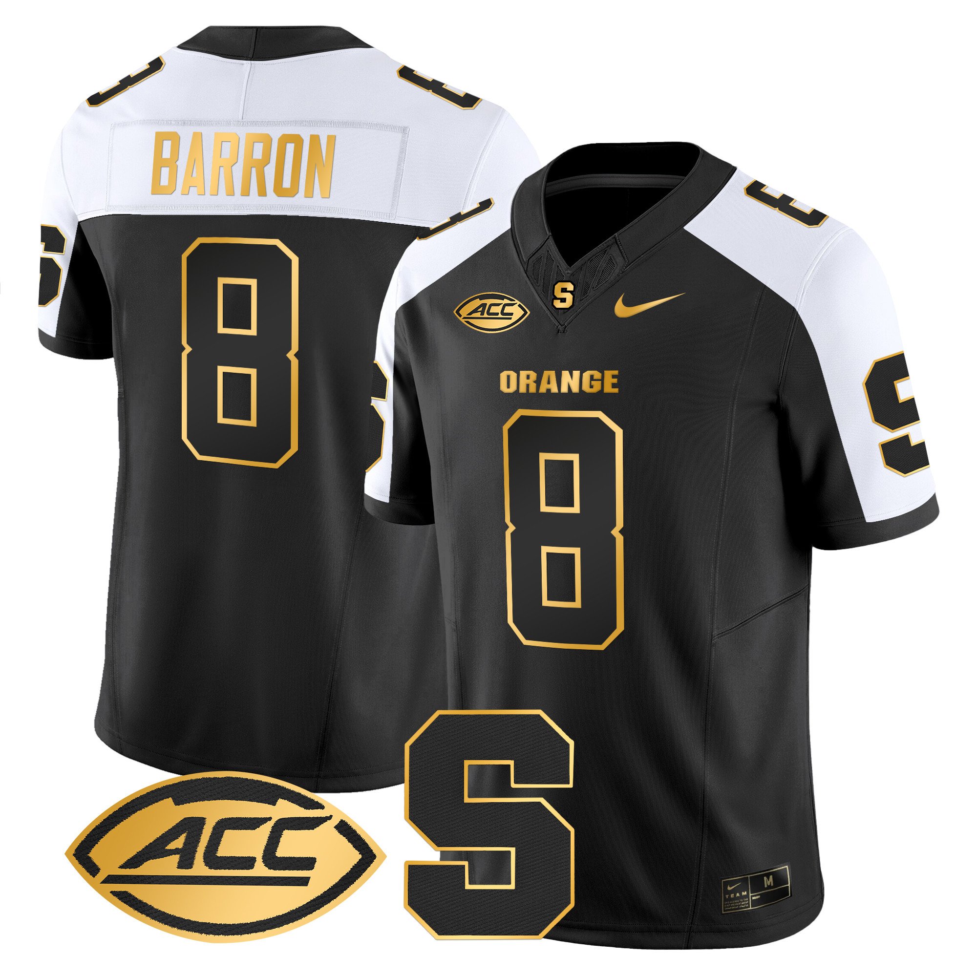 Men's Syracuse Orange 2024 Gold Vapor Limited Jersey - All stitched