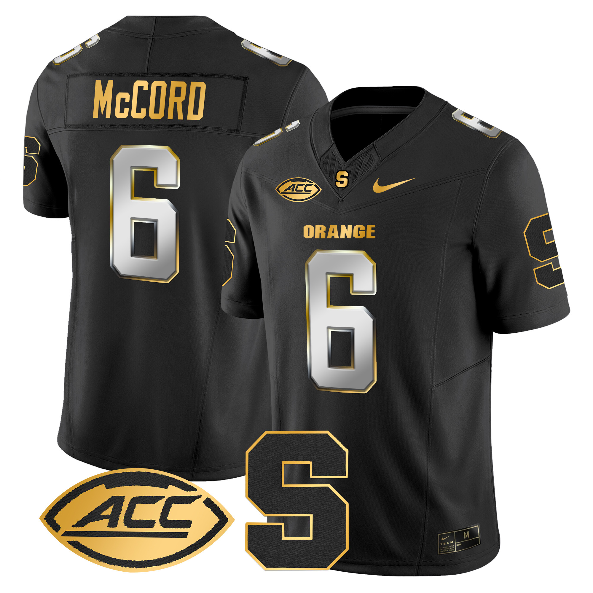 Men's Syracuse Orange 2024 Gold Vapor Limited Jersey - All stitched