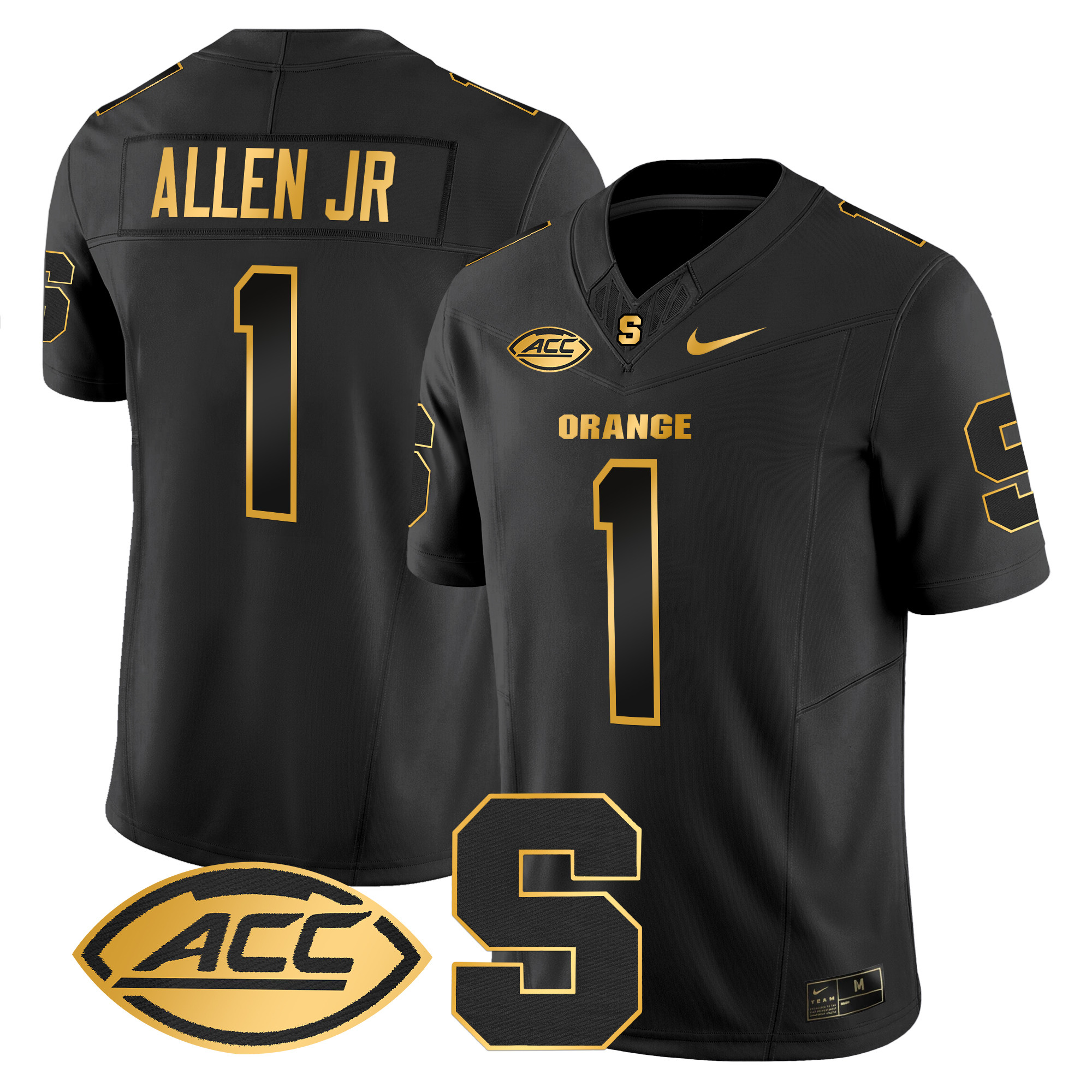 Men's Syracuse Orange 2024 Gold Vapor Limited Jersey - All stitched