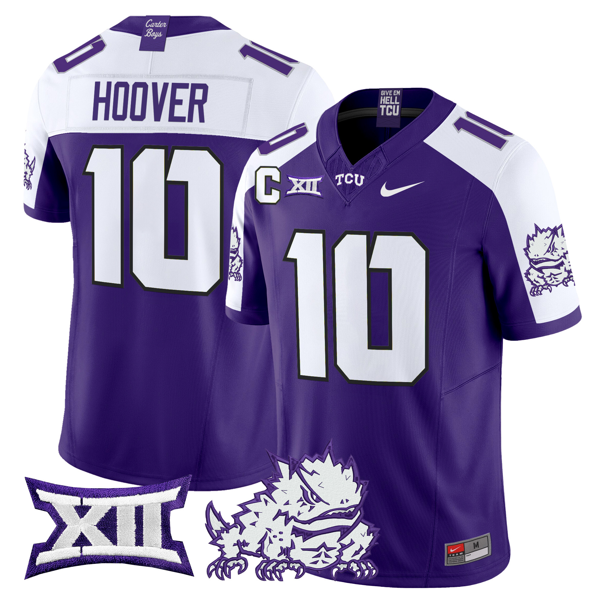 Men's TCU Horned Frogs 2024 Vapor Limited Jersey - All stitched