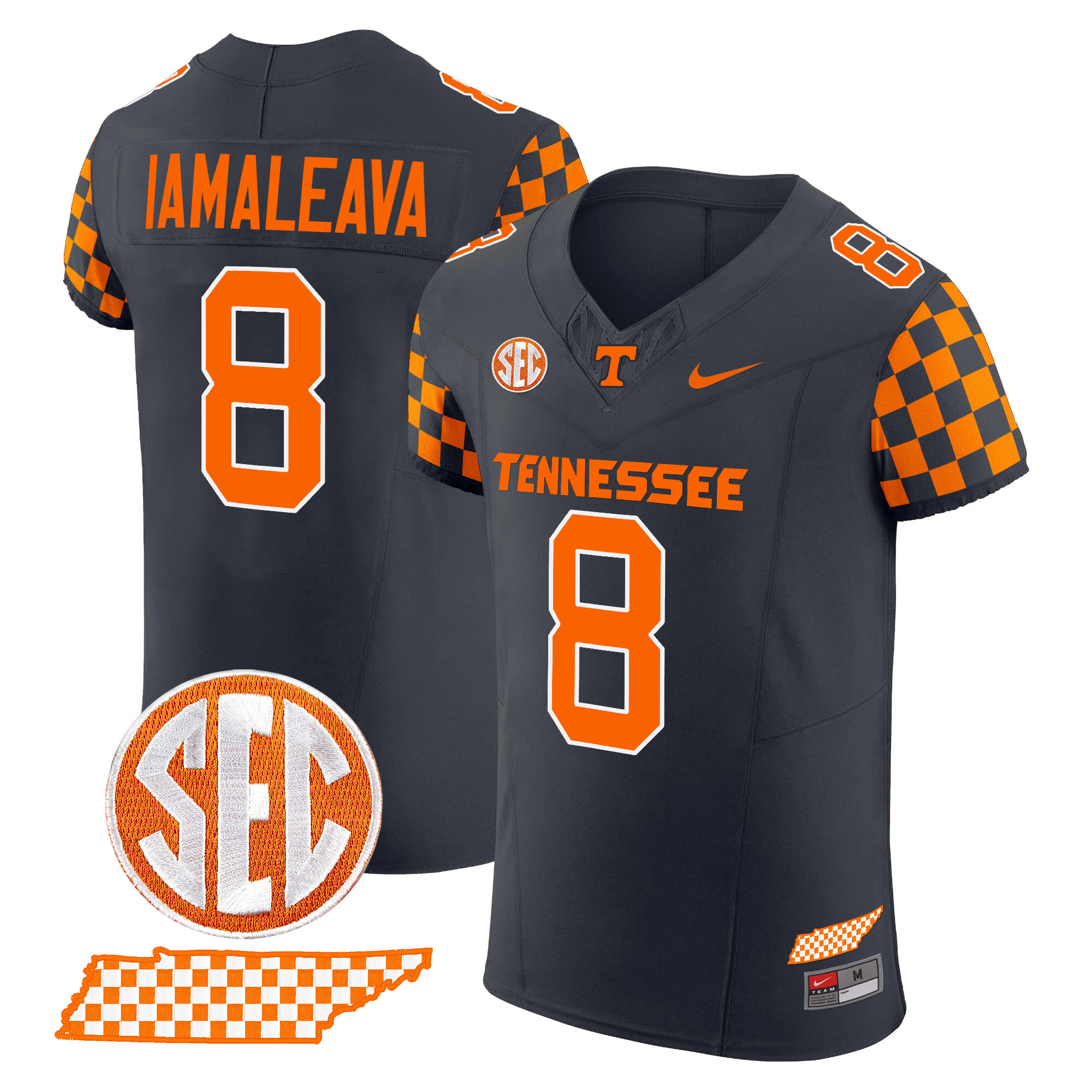 Men's Tennessee Volunteers 2024 Checkerboard Vapor Elite Jersey - All Stitched