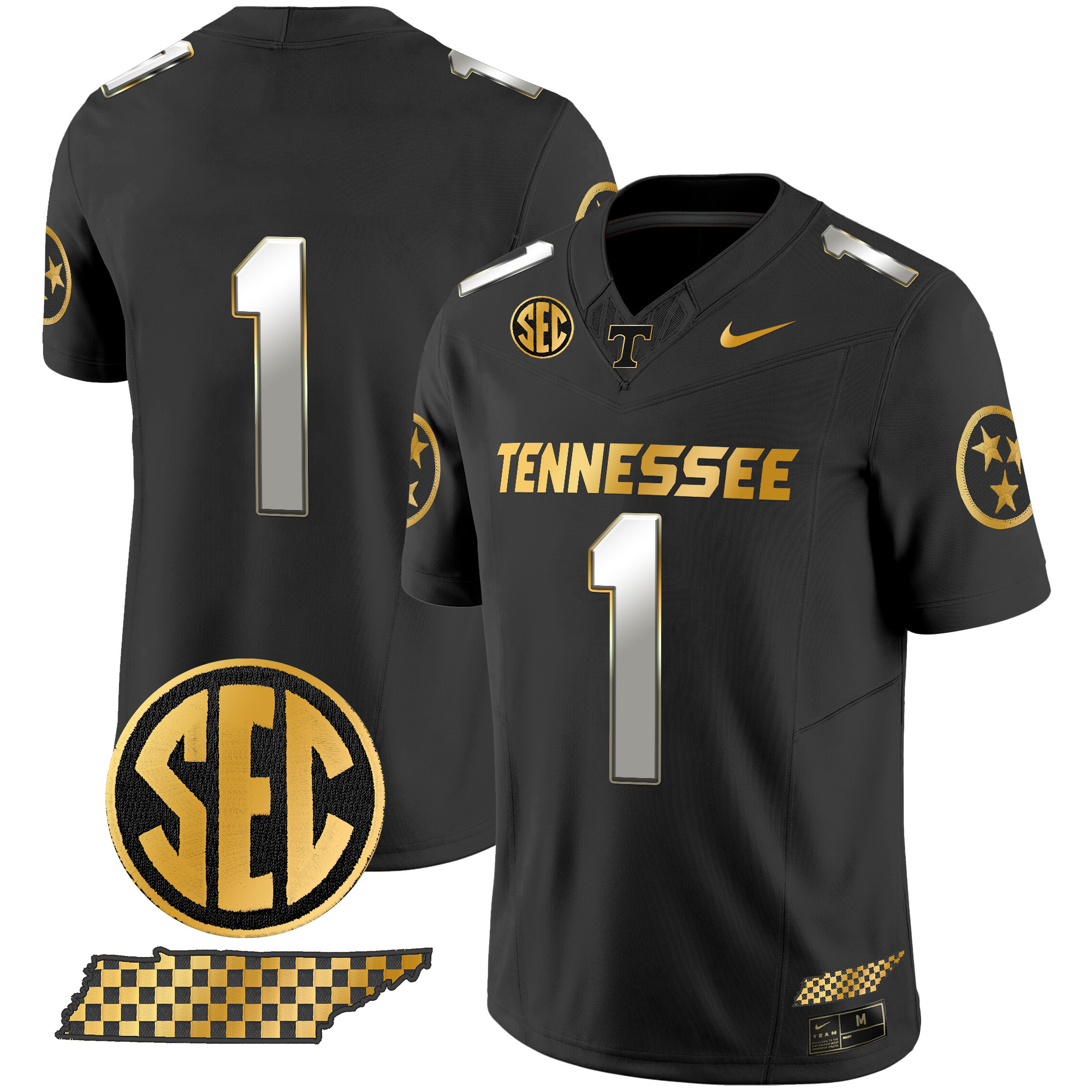 Men's Tennessee Volunteers 2024 Gold Vapor Limited Jersey - All Stitched