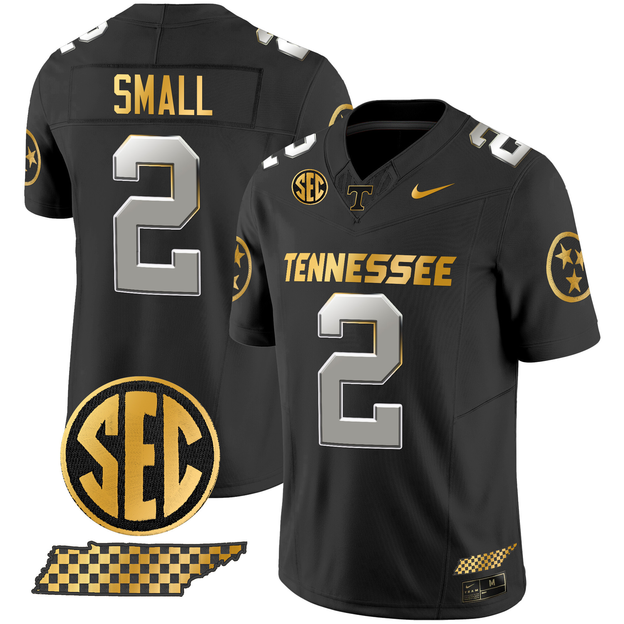 Men's Tennessee Volunteers 2024 Gold Vapor Limited Jersey - All Stitched